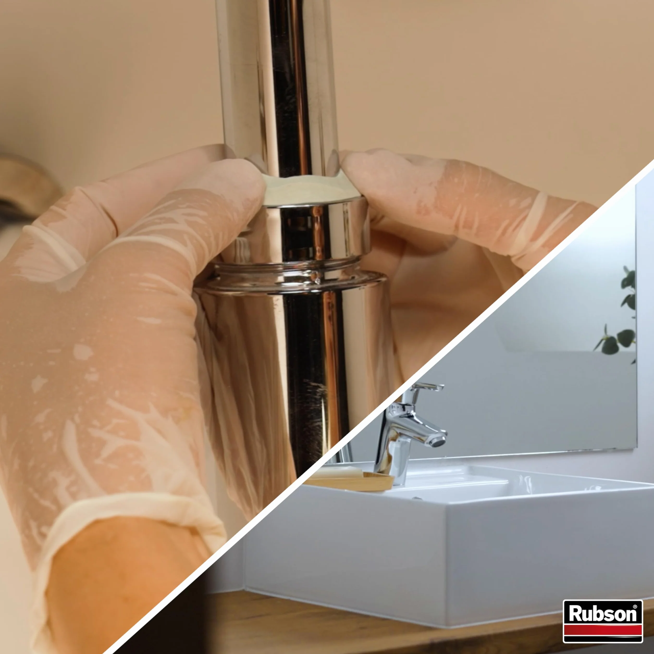 Rubson | Pâte à Reboucher Stop Fuite (bâton de 64 g) – Pâte époxy bi-composante pour réparer, colmater & reboucher tous matériaux – Auto-durcissante et résistante à l'eau et températures extrêmes