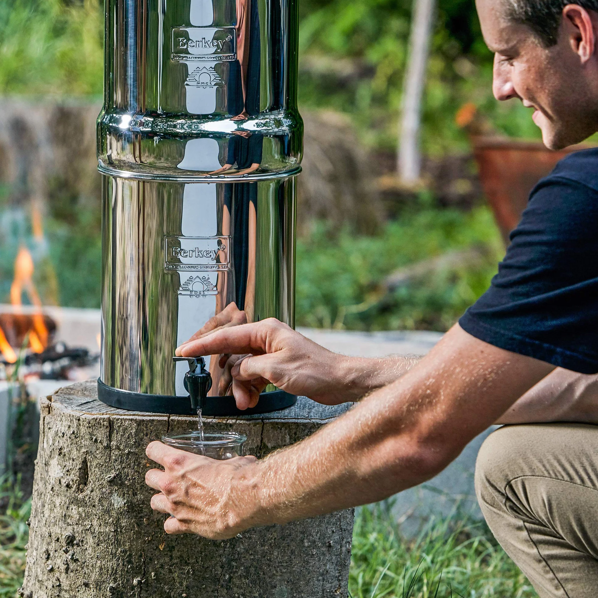 Berkey Big Black Purificateur d'eau en acier inoxydable 2 éléments