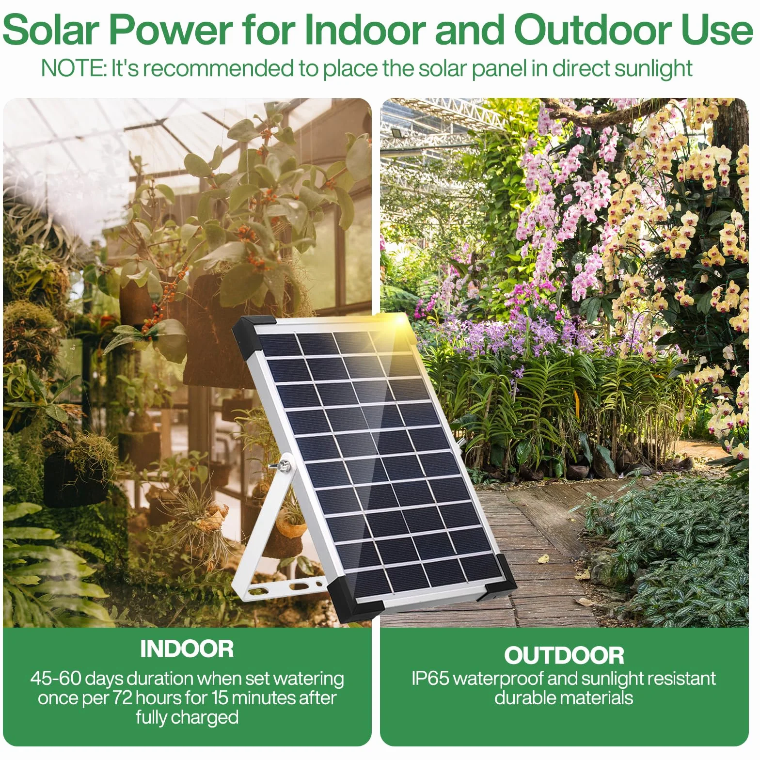 Kit D'irrigation Goutte à Goutte Automatique Solaire, Système Arrosage Jardin avec Tuyau 35M