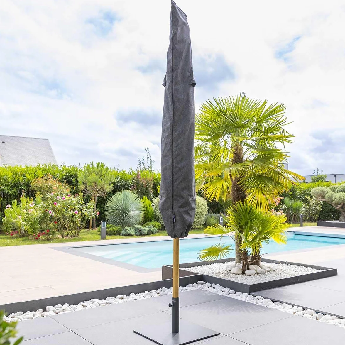 Hespéride Housse de Protection Parasol Droit 190x50x50cm Polyester