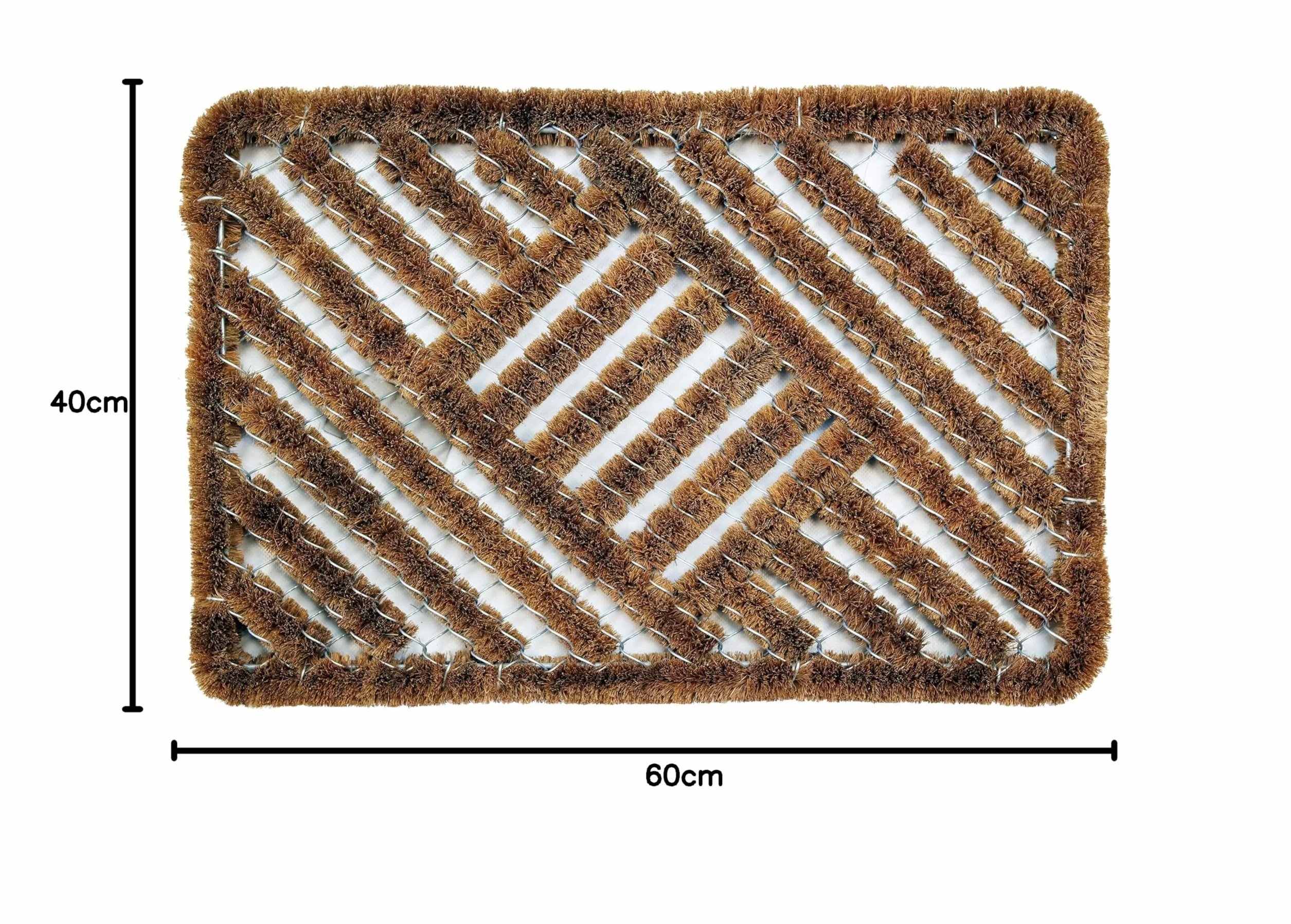 Grattoir coco-fer Coco métal classique 40 x 60 cm