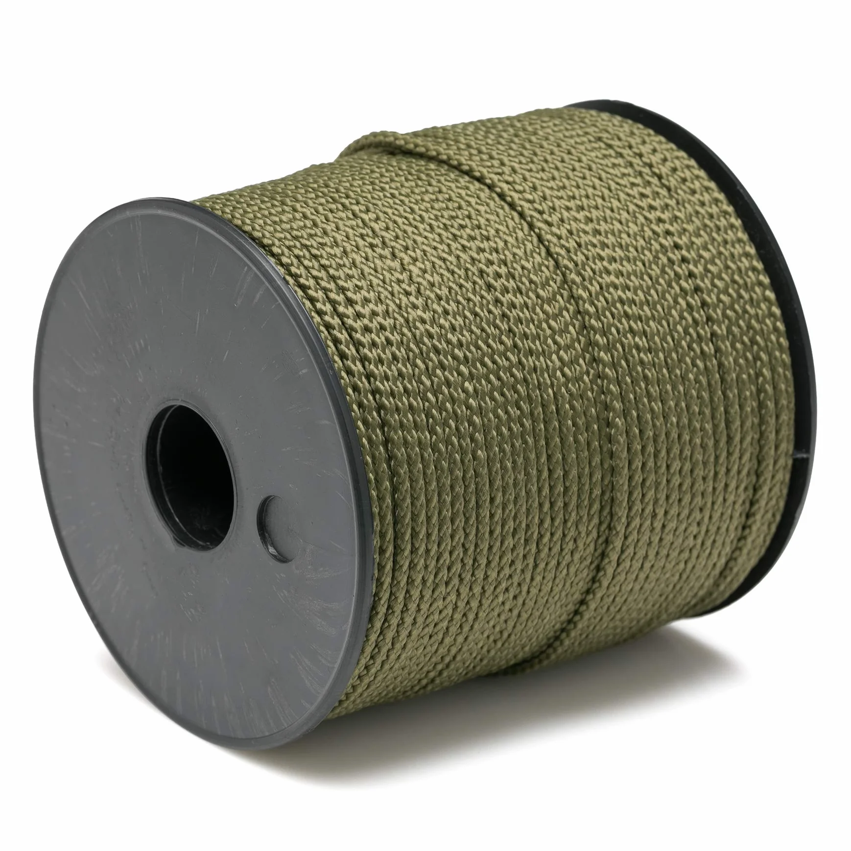 Flandria – Corde Polypropylène Tressée Kaki Ø 3 mm | Bobine ± 100 m | Drisse PP Résistante Multi-Usage – Jardinage, Bricolage, Camping, Pêche