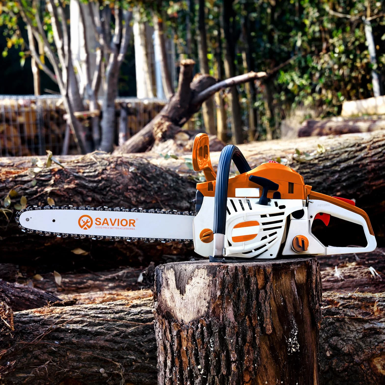Savior MS170 Chaînes de Tronçonneuse Faible Rebond 3/8"LP 50 Maillons 1,1mm 35 cm Compatible Stihl MS162 MSE170C MS180