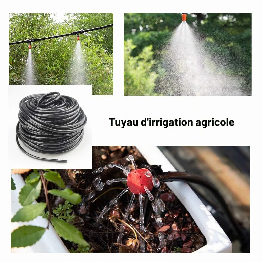 Tuyau d'irrigation goutte à goutte 30M pour jardin terrasse fleurs
