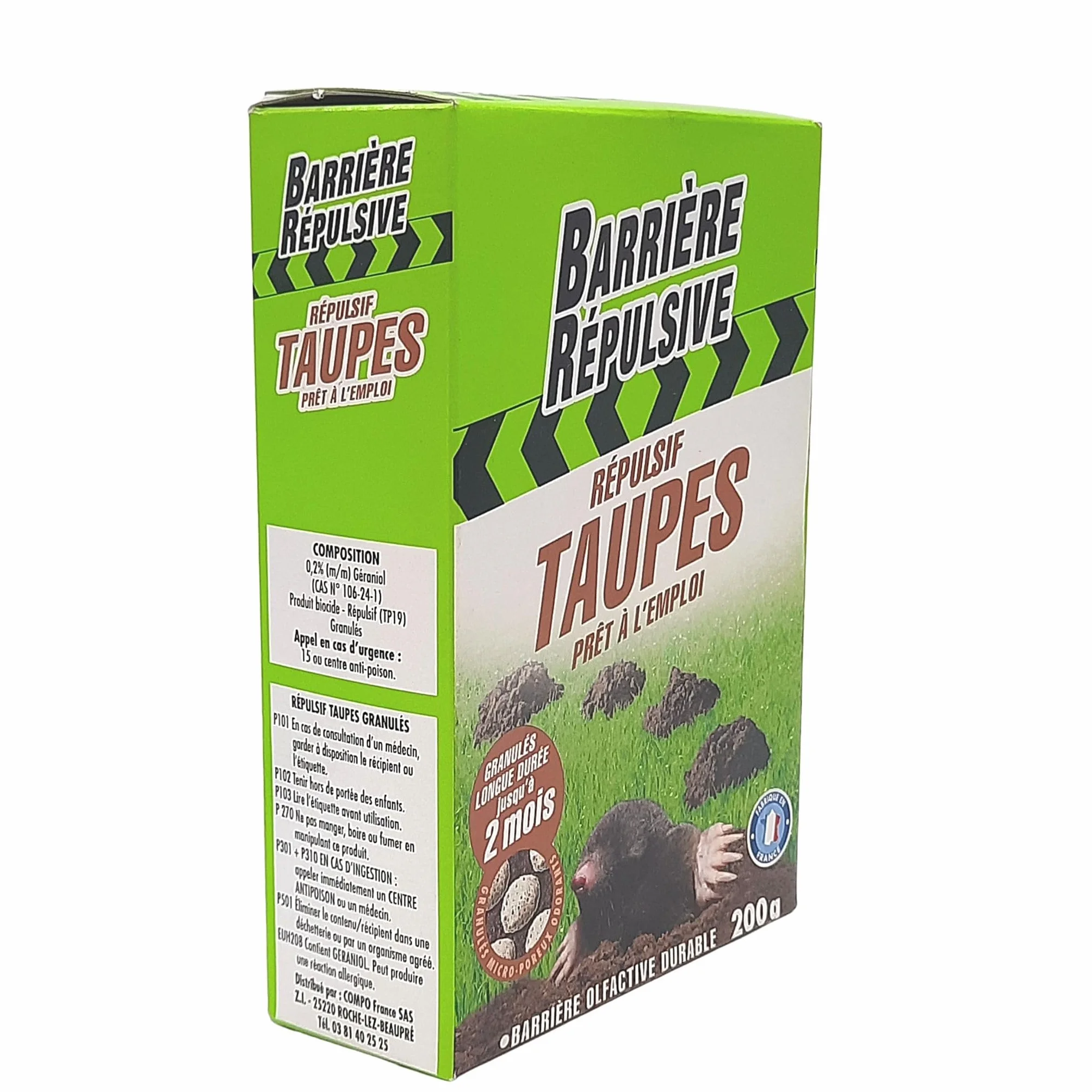 Répulsif Taupes 200 g Protection 2 mois