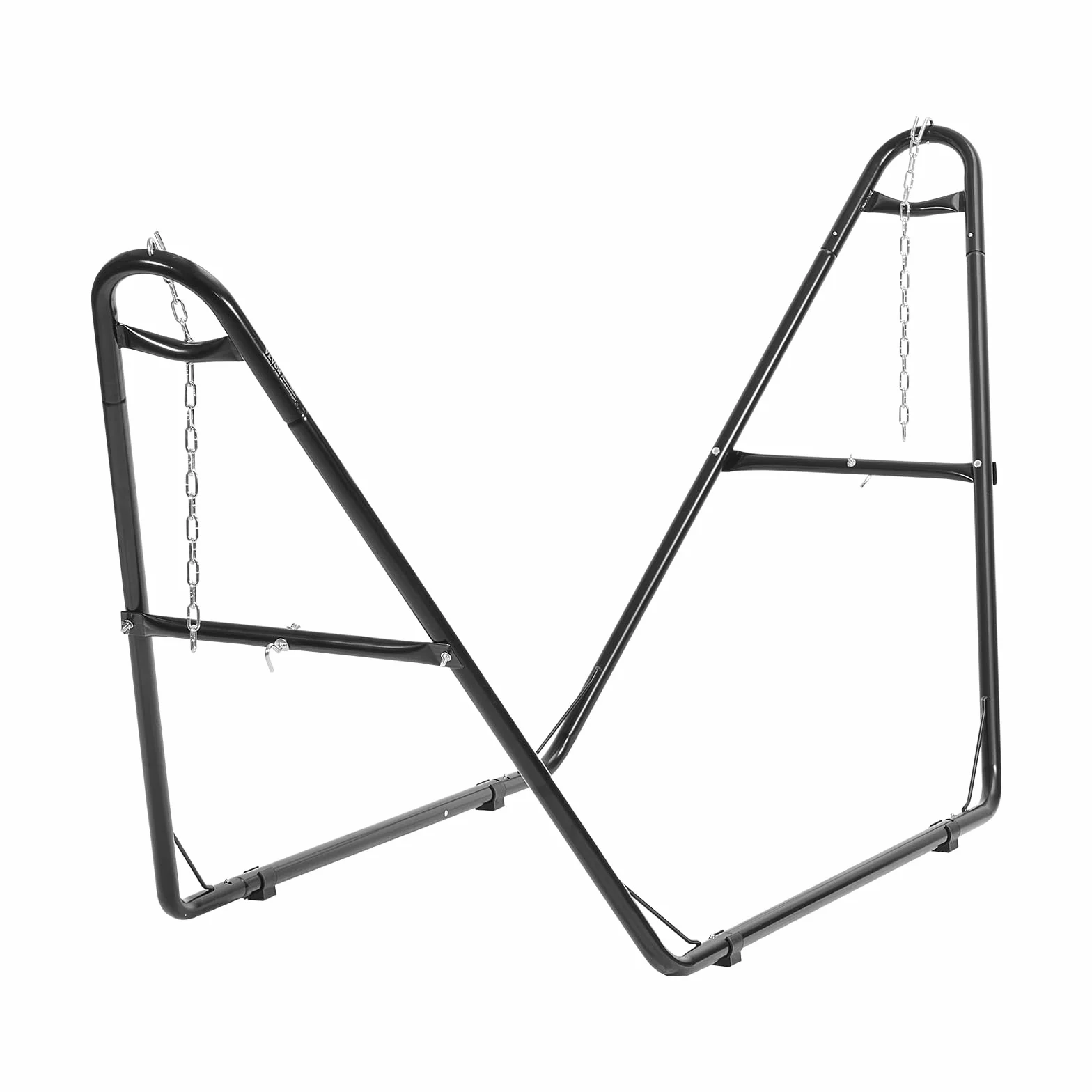 VEVOR Support de Hamac Portable 250 kg Cadre Universel Acier 2,3-3,9 m Réglable avec Sac de Transport