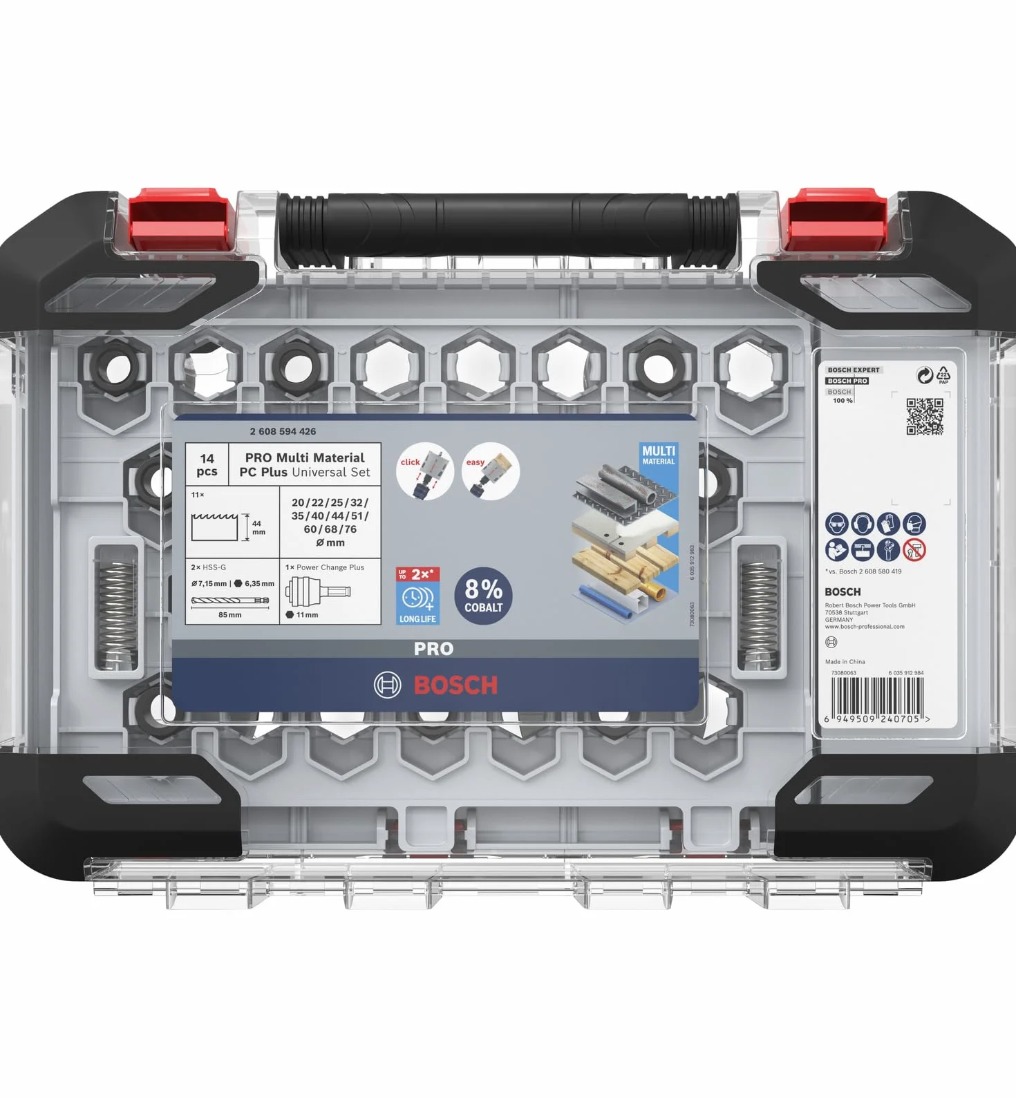 Bosch Coffret scies trépans PRO Multi Material Power Change Plus Ø 20-76 mm