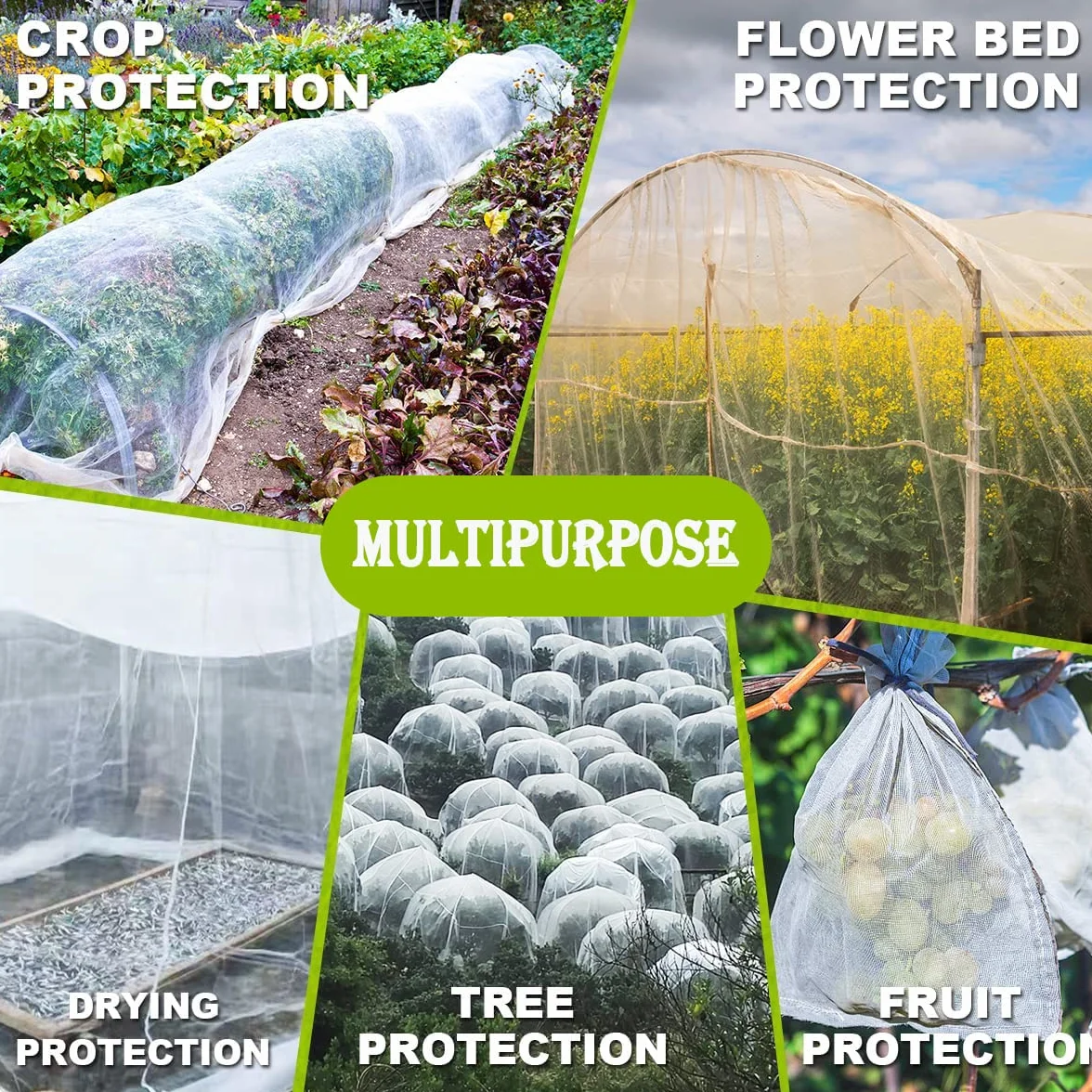 Filet Anti Insecte Potager 3x6M Protection Plantes Légumes Fruits