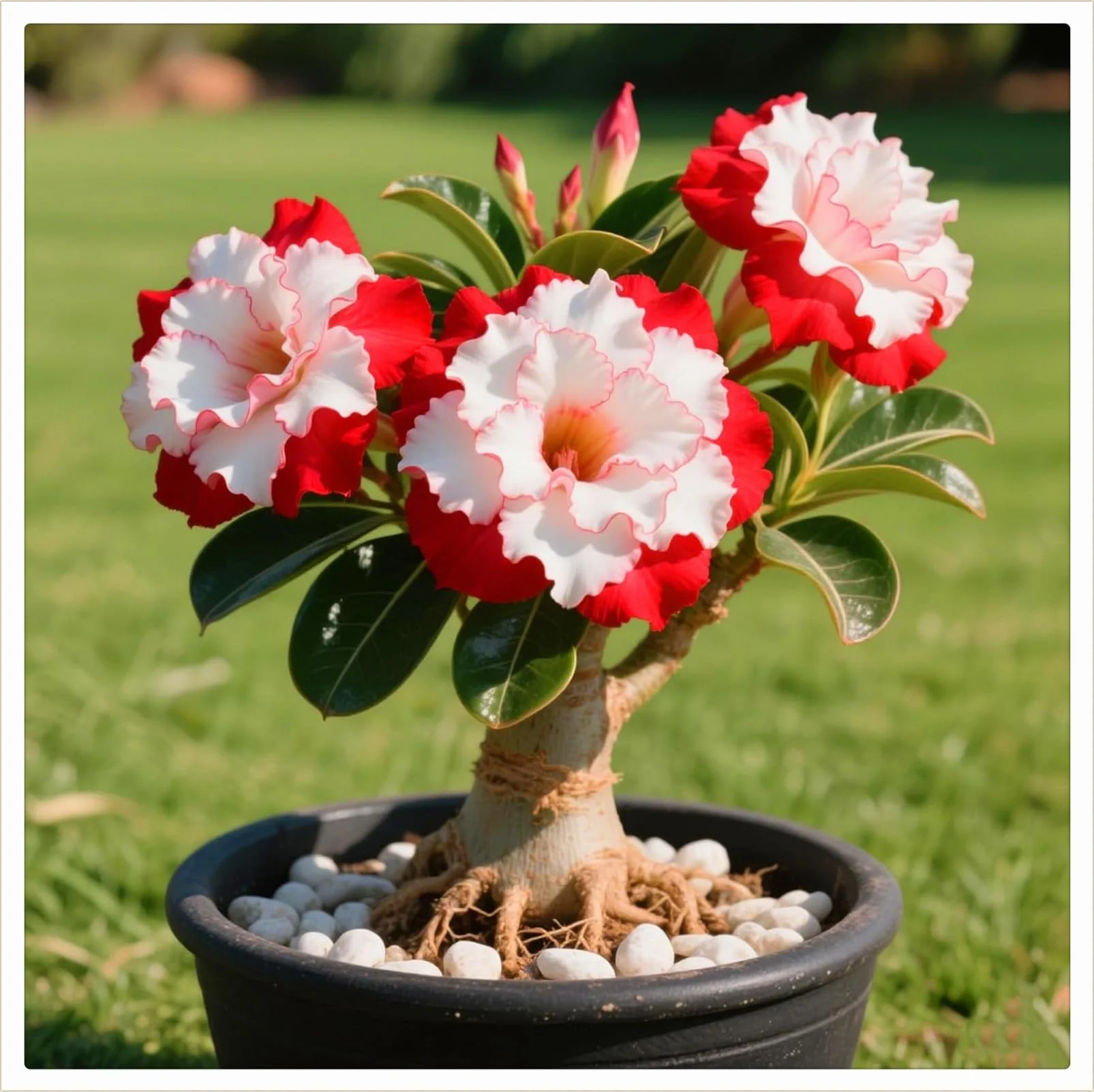 Rose du désert robuste Joie florale durable décoration de jardin 1 racine