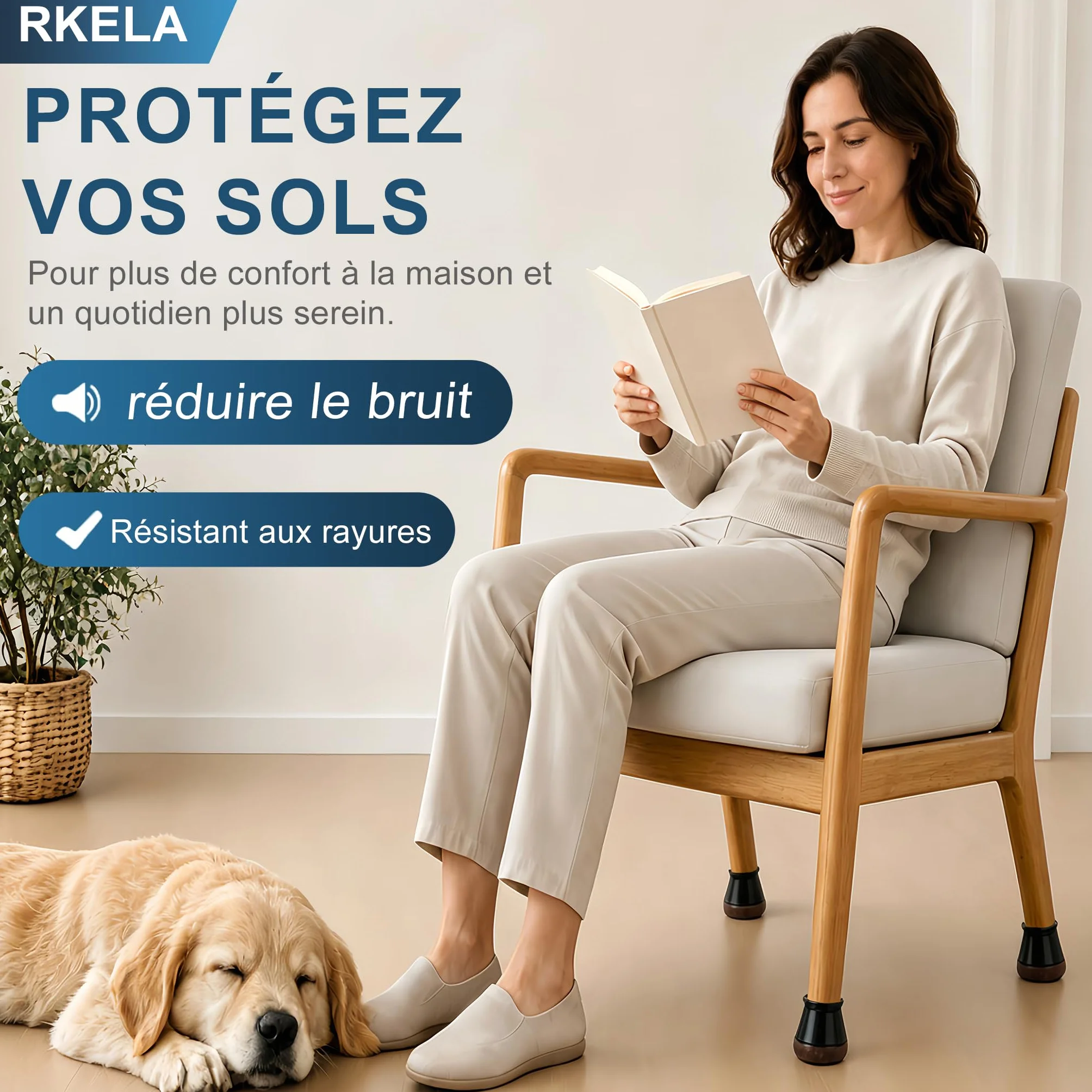 32 pièces Protection Pied de Chaise, Patins pour Chaises en Silicone avec Feutre épaissi, Noir Petit Patin de Chaise Protections Tampon de Sol, réduire Les Rayures