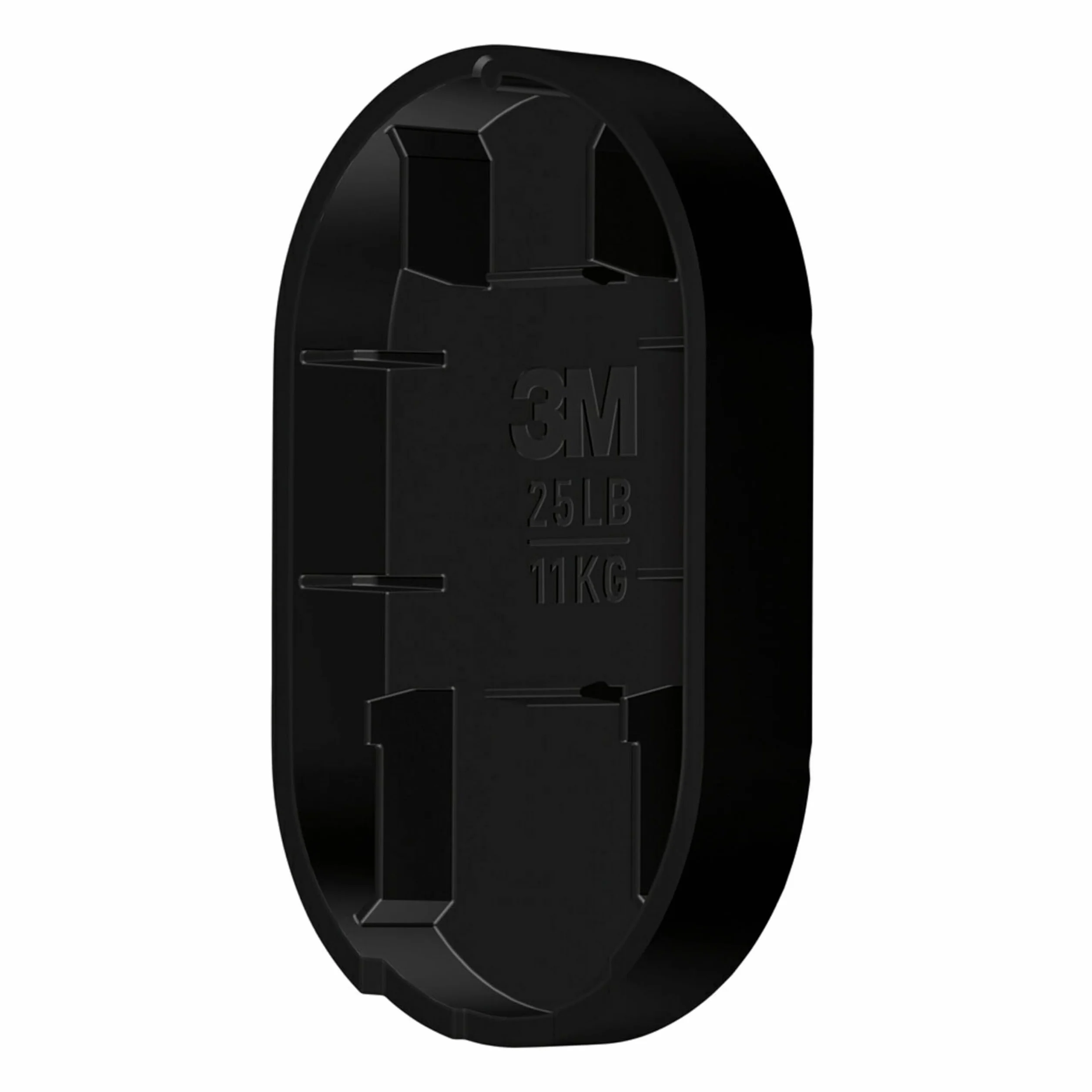 3M Claw (TM) 11,3 kg. 2 crochets noirs pour cloison sèche et 2 crochets pour tableaux, solution de suspension lourde pour sacs à dos, vestes, photos et décoration d'intérieur - Lot de 4