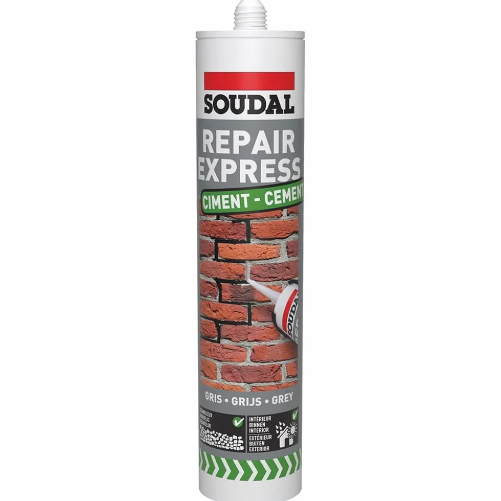 Soudal - Cartouche mastic spéciale Béton et ciment 300 ML repair express beige - 128000 - Soudal