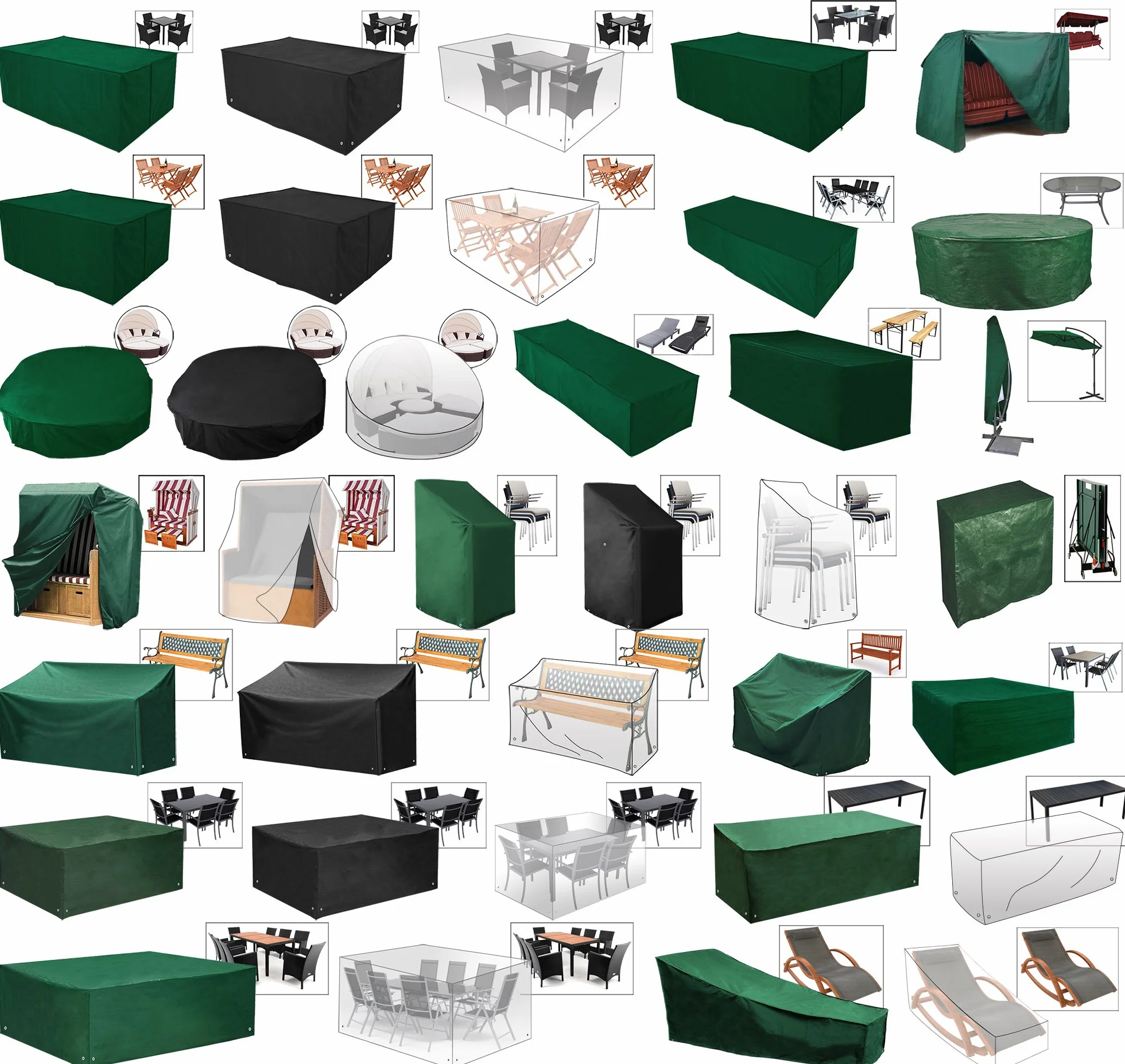 WOLTU Bâche Extérieure pour Salon de Jardin 250x210x90cm Anti-UV Imperméable