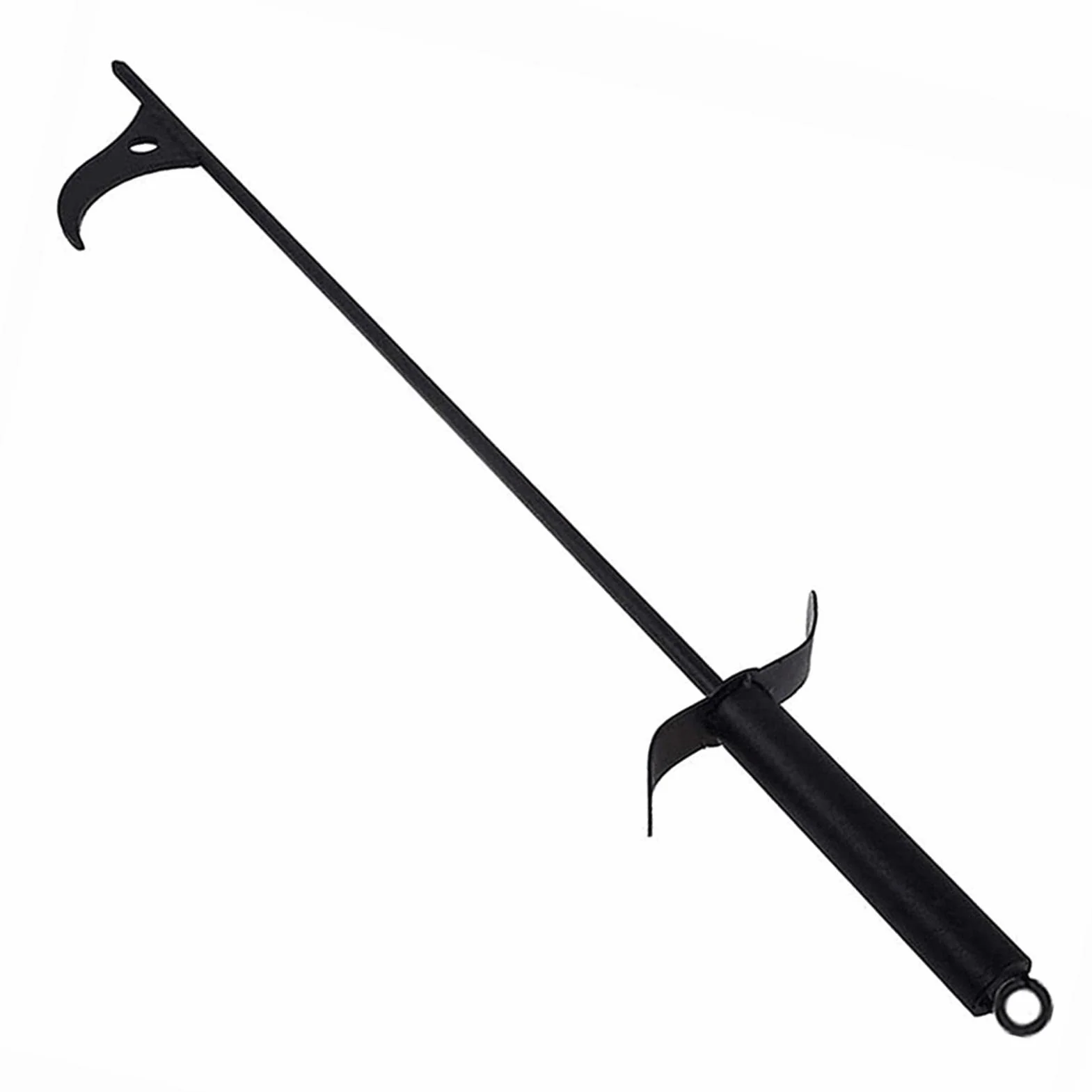 101cm Tisonnier en Acier pour Cheminée avec Poignée Résistante à la Chaleur, Accessoire de Cheminée Intérieur Extérieur