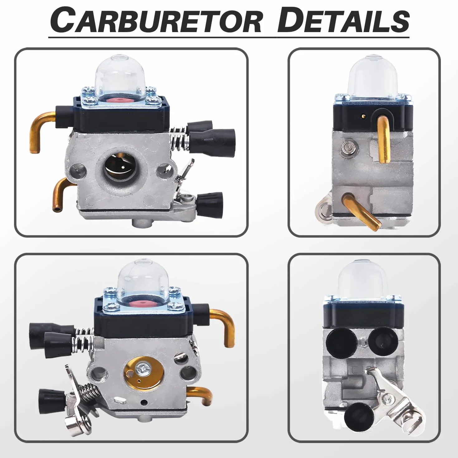 Kit Carburateur STIHL FS38 FS55 FS45 FS46 FC55 KM55 HS45 Débroussailleuse Pièces Rechange Carbu