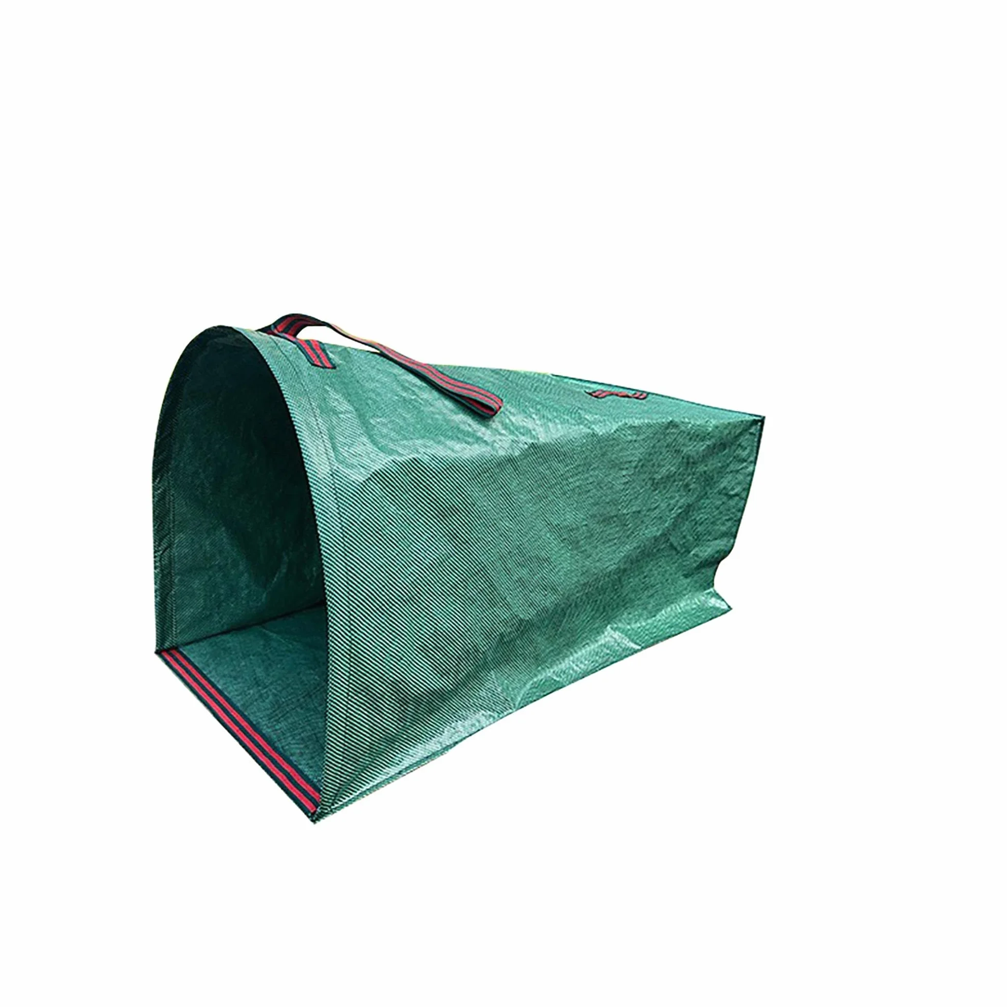 Sac de Jardin Demi-Rond 150 L Polypropylène Pliable Poignées Renforcées Vert