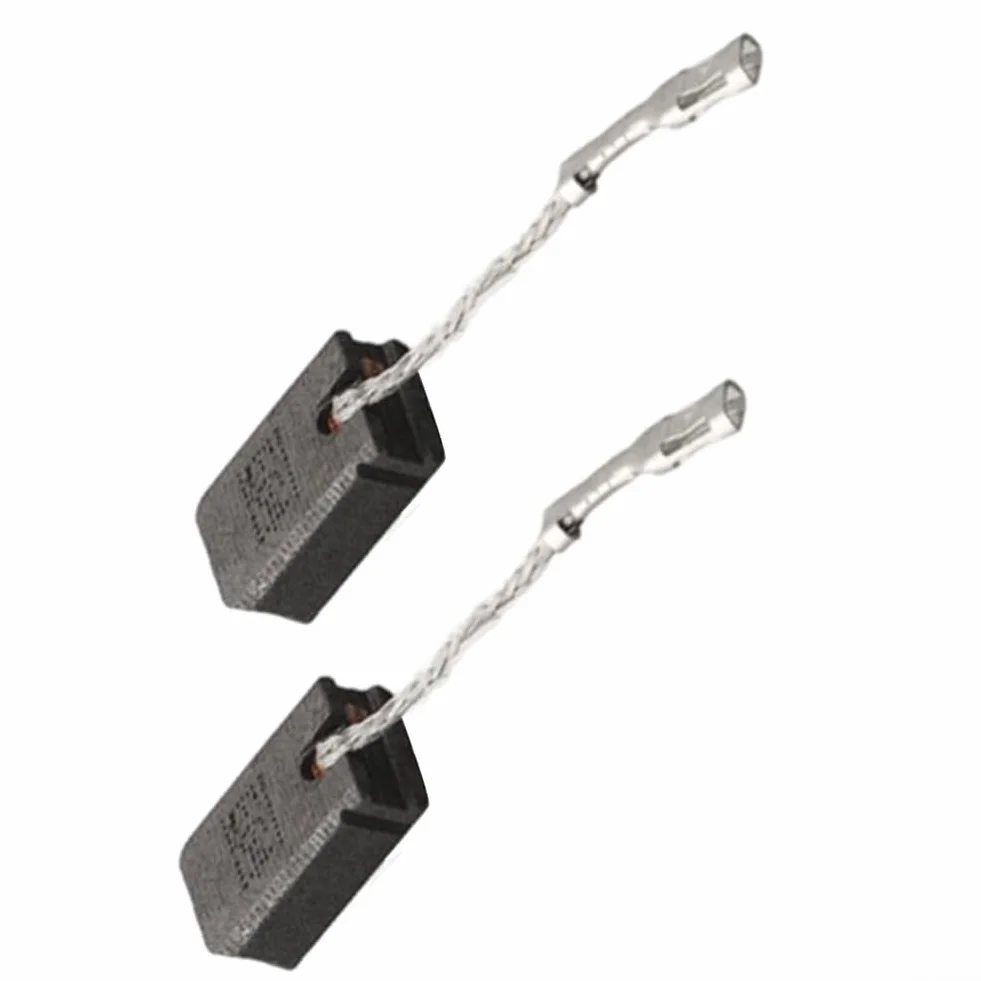 Lot de 2 balais de charbon pour Bosch 1607000V37, 6 x 10 x 16 mm E64 pour meuleuse d'angle GWS 12-125 AG50-11VSPD AG40-85P avec fil et ressorts