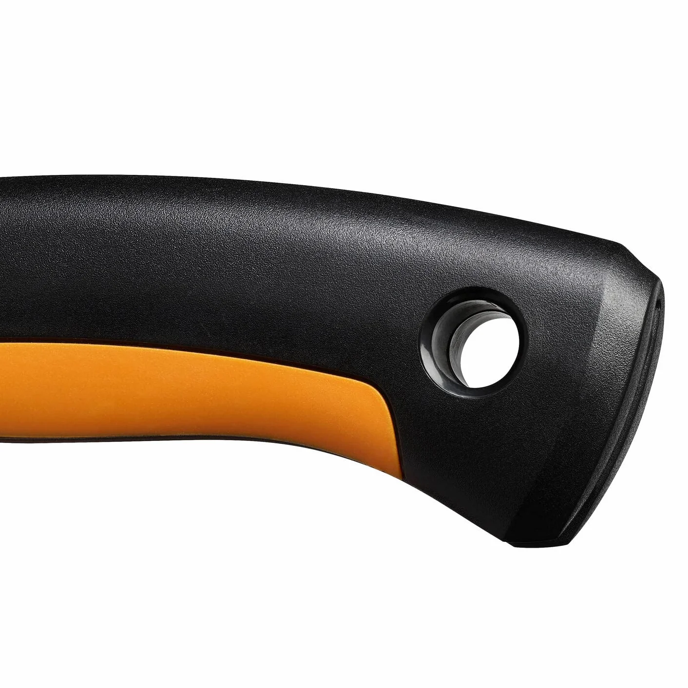 Fiskars Plus Scie Pliaple, pour Troncs et Branches épais, 3 positions de Coupe, Lame Power Tooth tranchante, Denture grossière, Longueur de la lame : 21 cm, Noir/Orange, SW69, 1067553