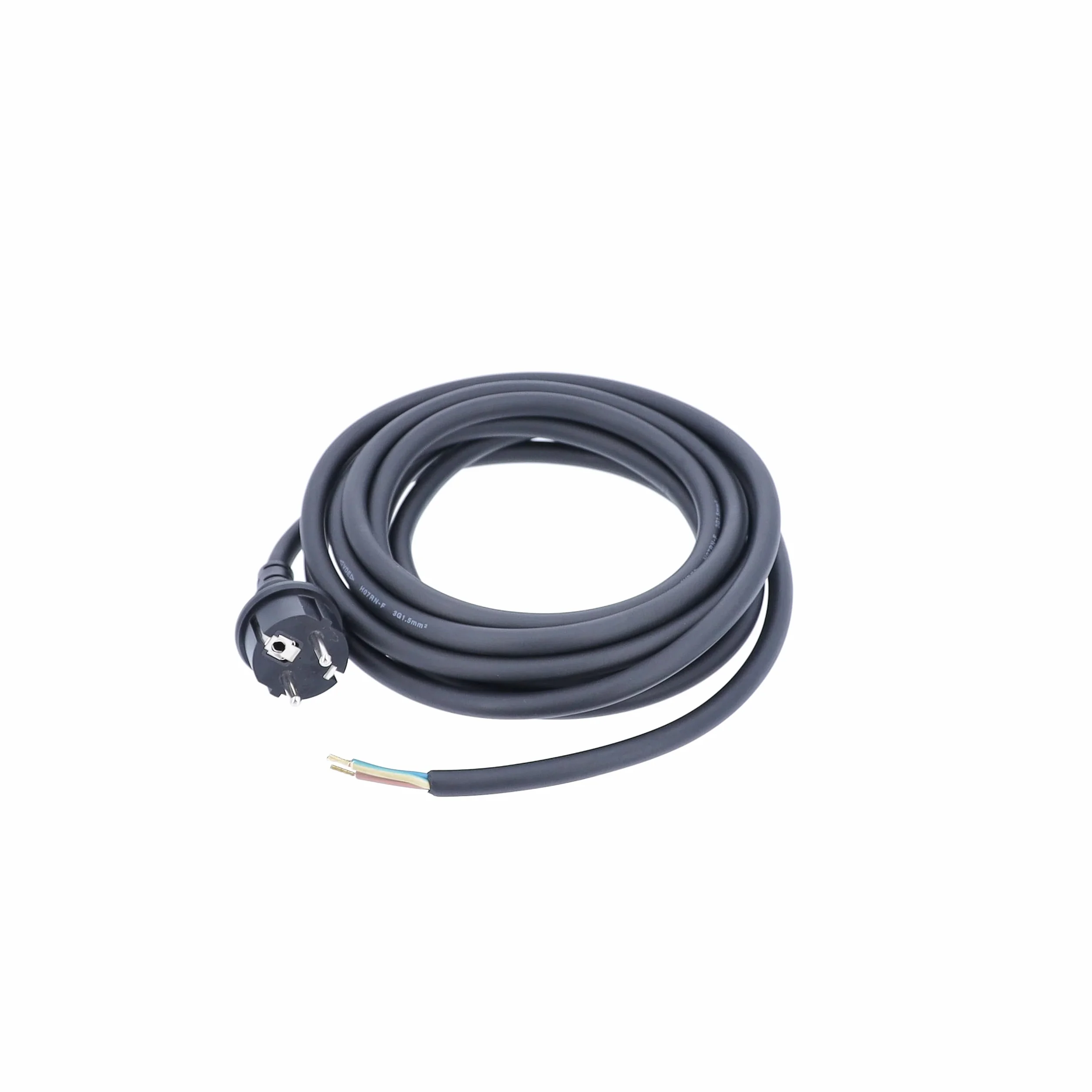 as - Schwabe Câble de raccordement en caoutchouc - H07RN-F 3G1.5, Noir, 4,5 m