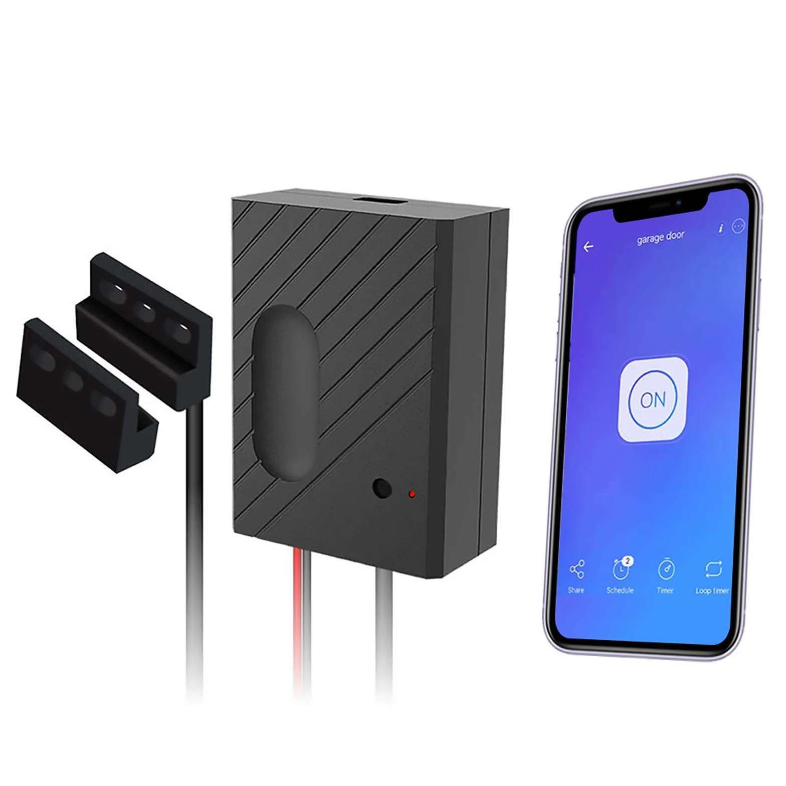 Télécommande vocale sans Fil avec ouvre-Porte de Garage WiFi Smart Home avec Application eWelink, Compatible avec Alexa, Google Home, Nest et IFTTT