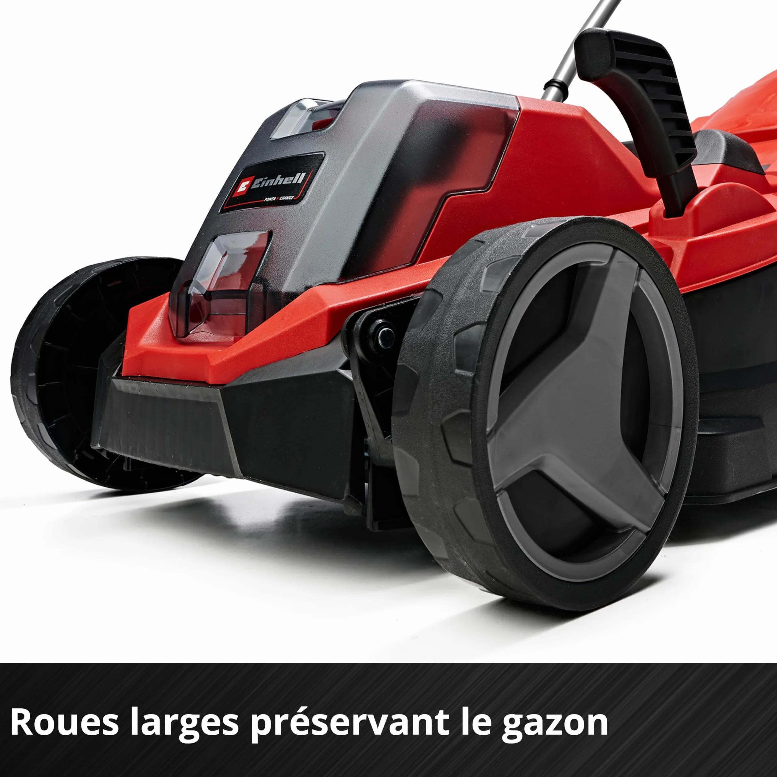 Einhell Tondeuse à Gazon sans Fil GE-CM 18/33 Li Kit Power X-Change 18V Largeur de Coupe 33cm Surface 200 m² Batterie 4,0 Ah
