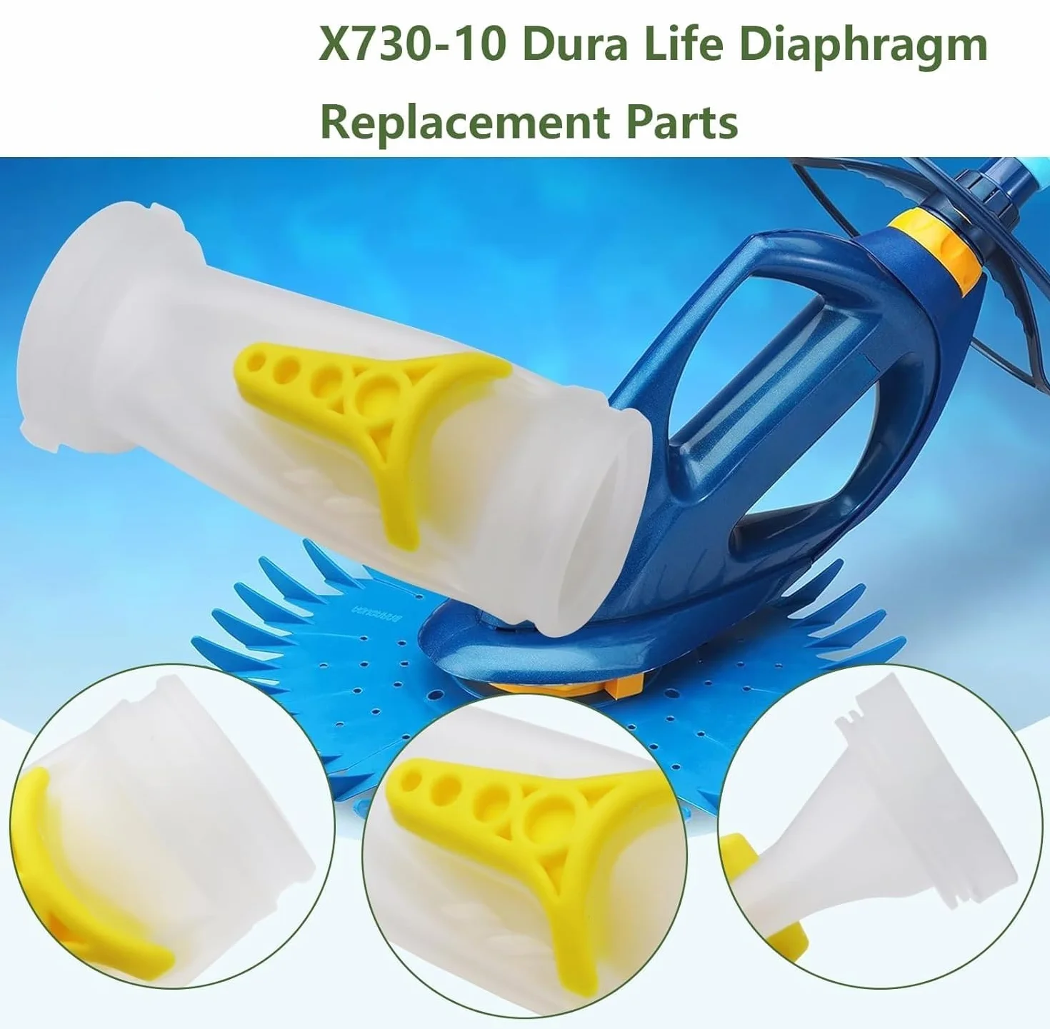 Dura Life Lot de 2 membranes de rechange compatibles Zodiac Baracuda X73010
