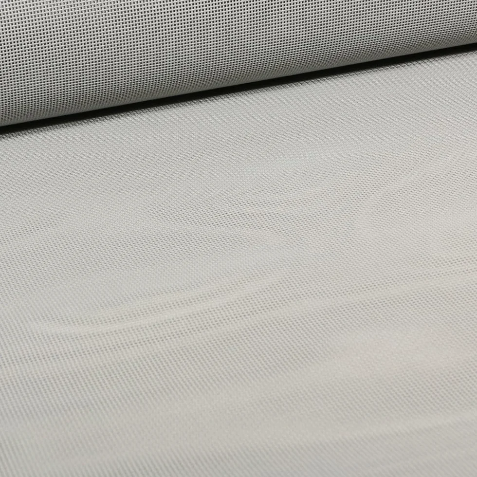 Toile Transat grille extérieure textilène unie Gris pierre 50 cm