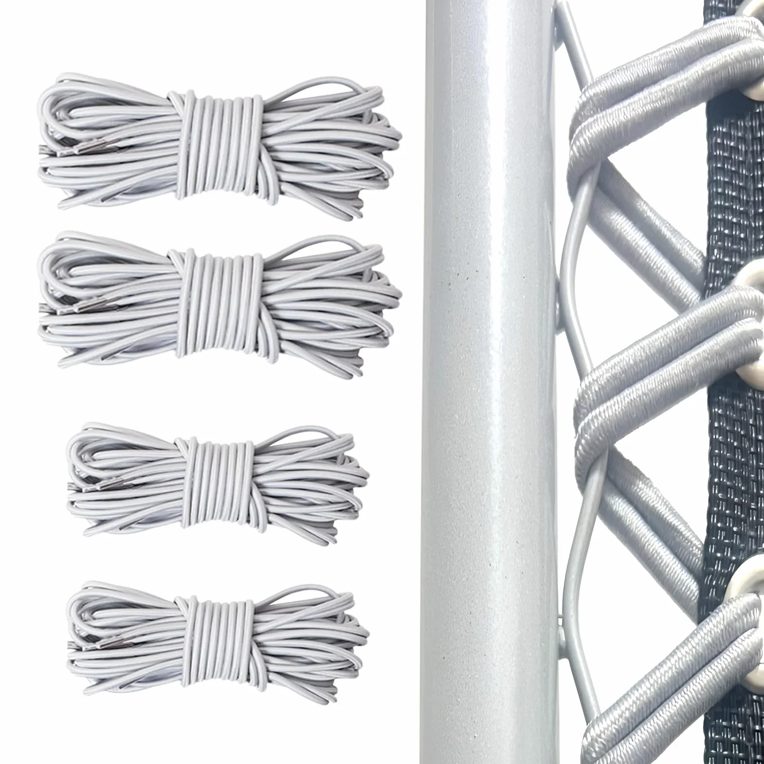 Elastique pour transat Universelle 4pcs 2x2.2m+2x1.4m Fauteuil Relax Zero Gravity
