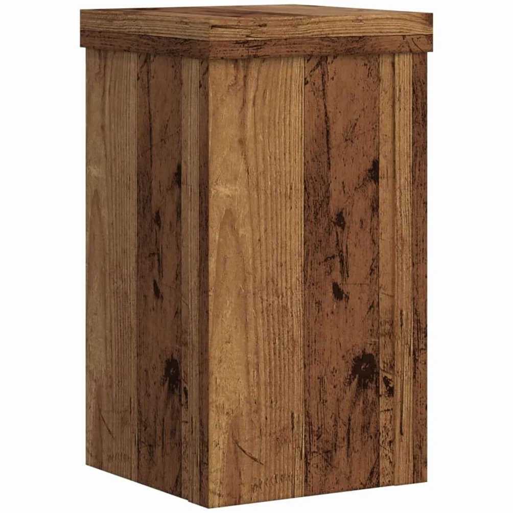 VidaXL Supports pour plantes 2 pcs vieux bois d'ingénierie