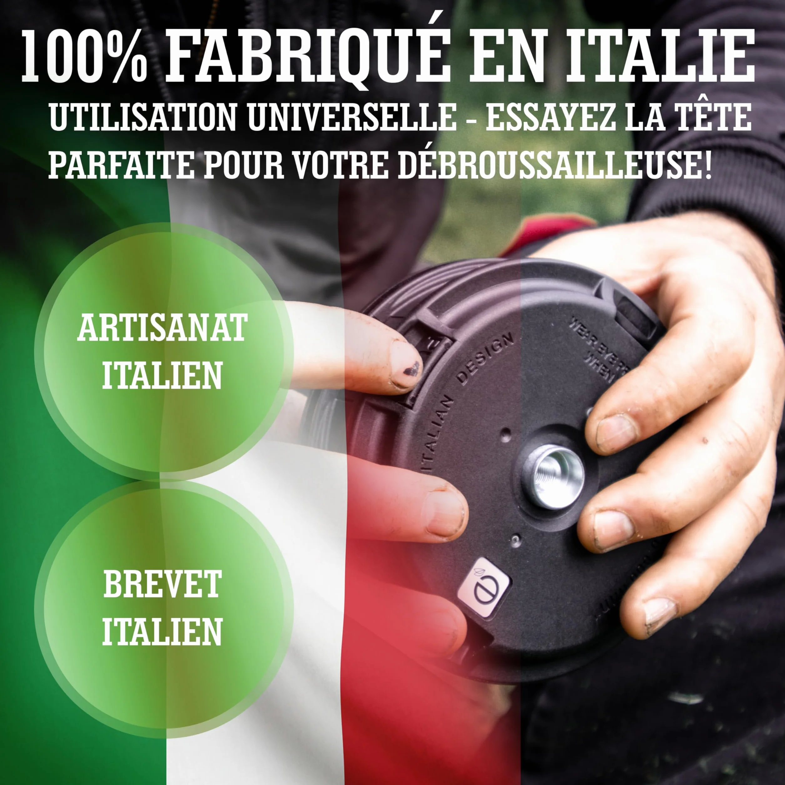 LERAVA Tête débroussailleuse Universelle M10 x1,25 Tap & Go Compatible Stihl Echo