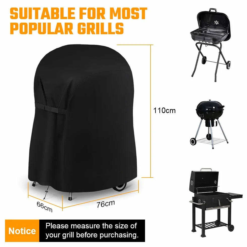Flintronic Housse Barbecue Oxford 210D 76x66x110cm Anti-Vent Anti-Eau Anti-UV
