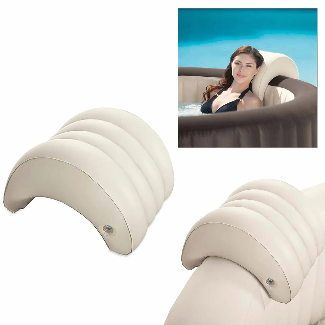 Appuis Tête Gonflable pour Spa Intex Lot de 2