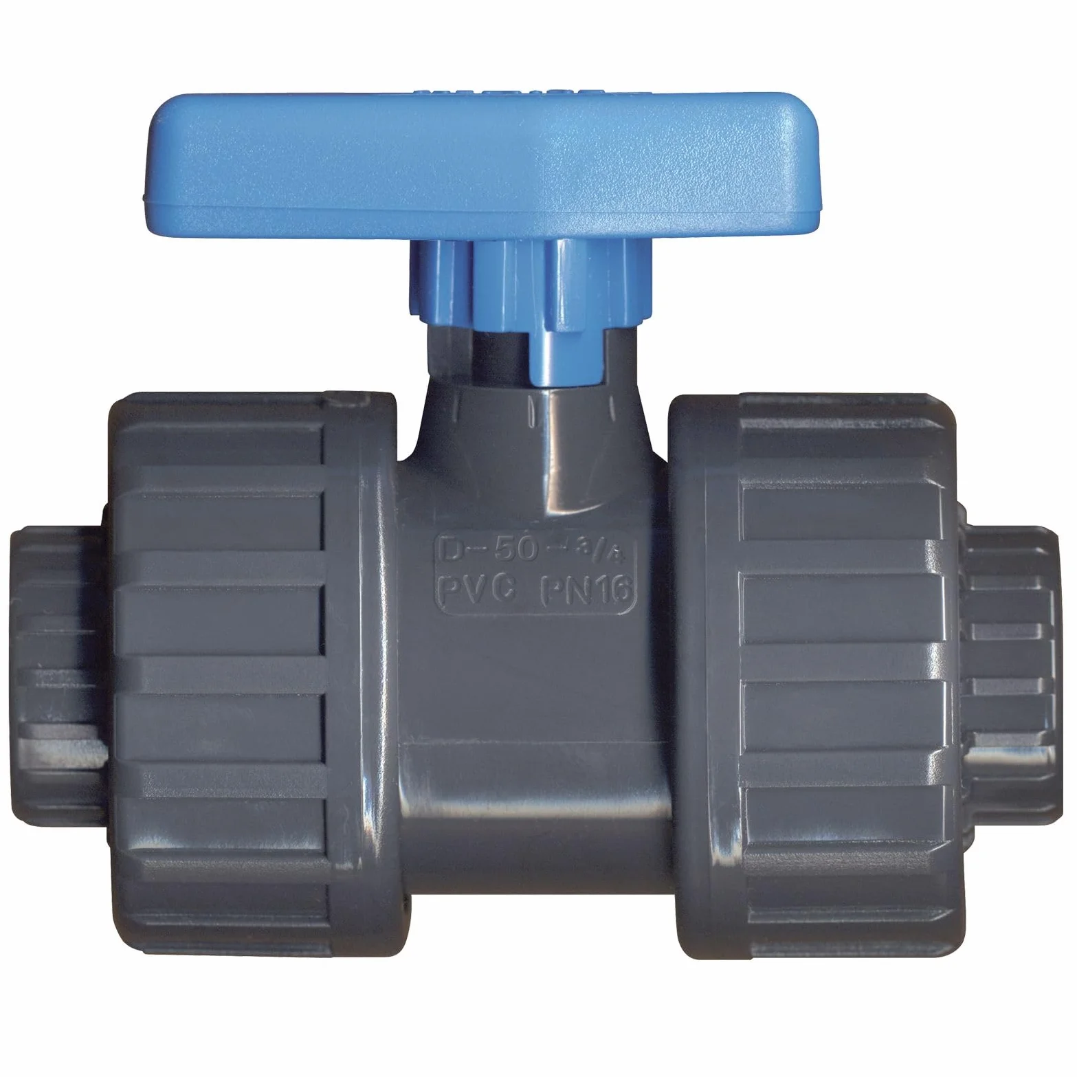 Vanne PVC Pression FF Ø50 mm - Vanne Eau Piscine Arrosage - Vanne Arrêt Canalisation