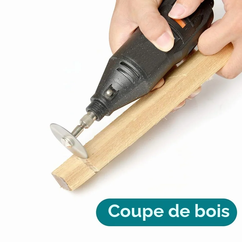 Disques de Coupe pour Dremel Outil Rotatif, HSS, Lame Mini Scie Circulaire pour pour la Coupe du bois, Plastique et Métal