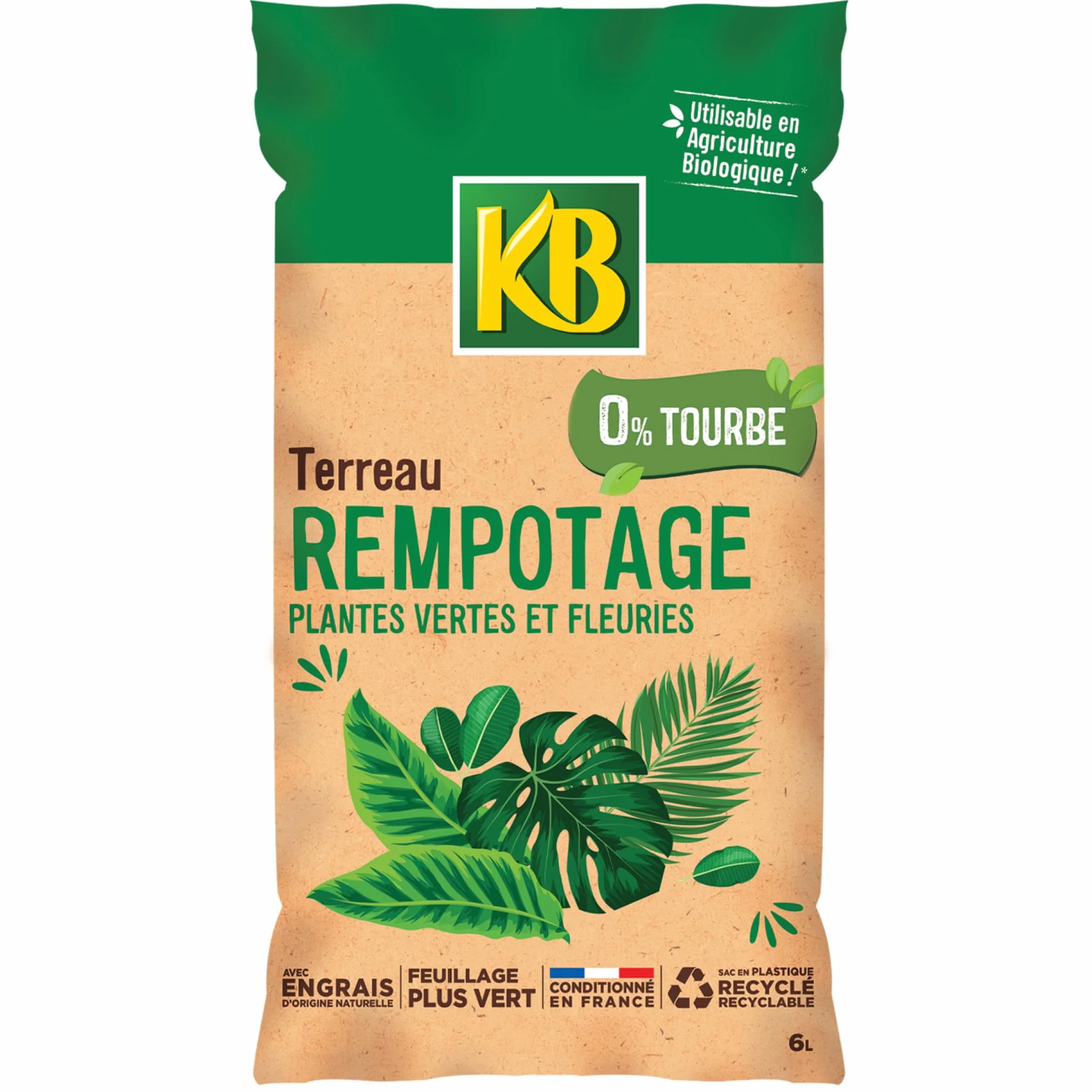KB terreau rempotage 6L