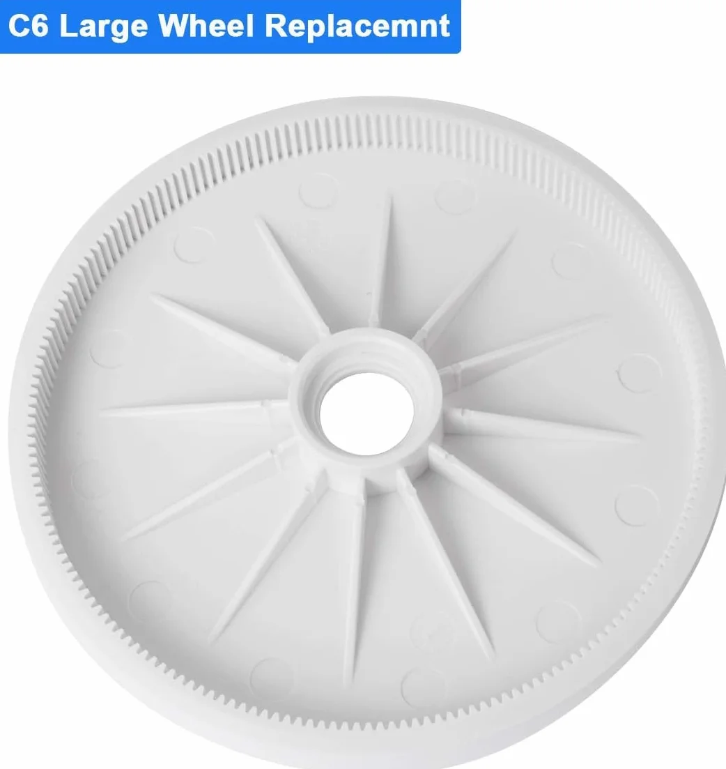 C6 Grande Roue de Rechange Compatible Polaris 180 280 Nettoyeur Piscine (2 Pièces)