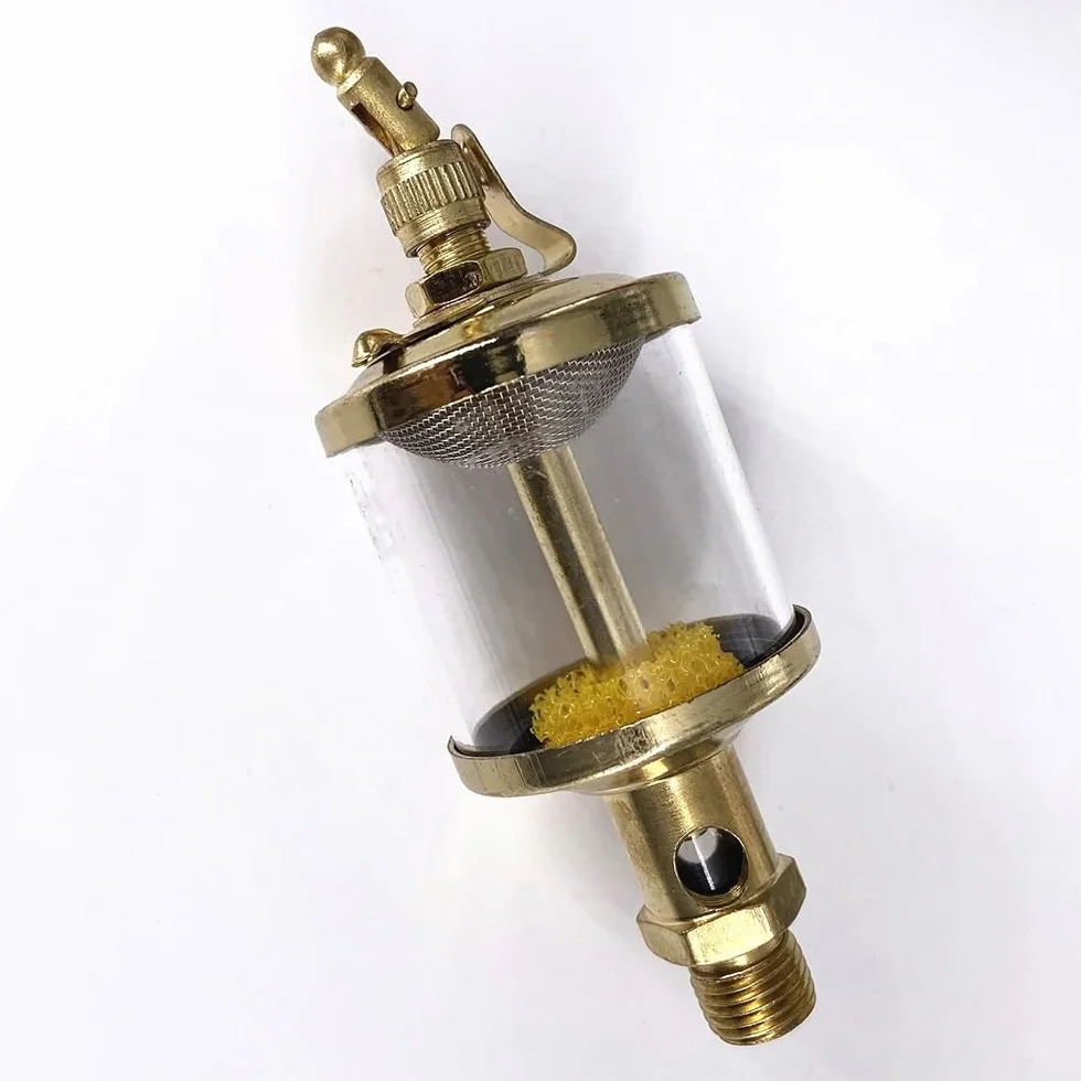 Graisseur D'huile À Pointeau – Filetage Mâle BSP (1/8" 1/4" 3/8") – Graisseur Goutte À Goutte Par Gravité 16 Ml-600 Ml – Cuivre For Tour Et Fraiseuse(BSP 3/8"-400ML)