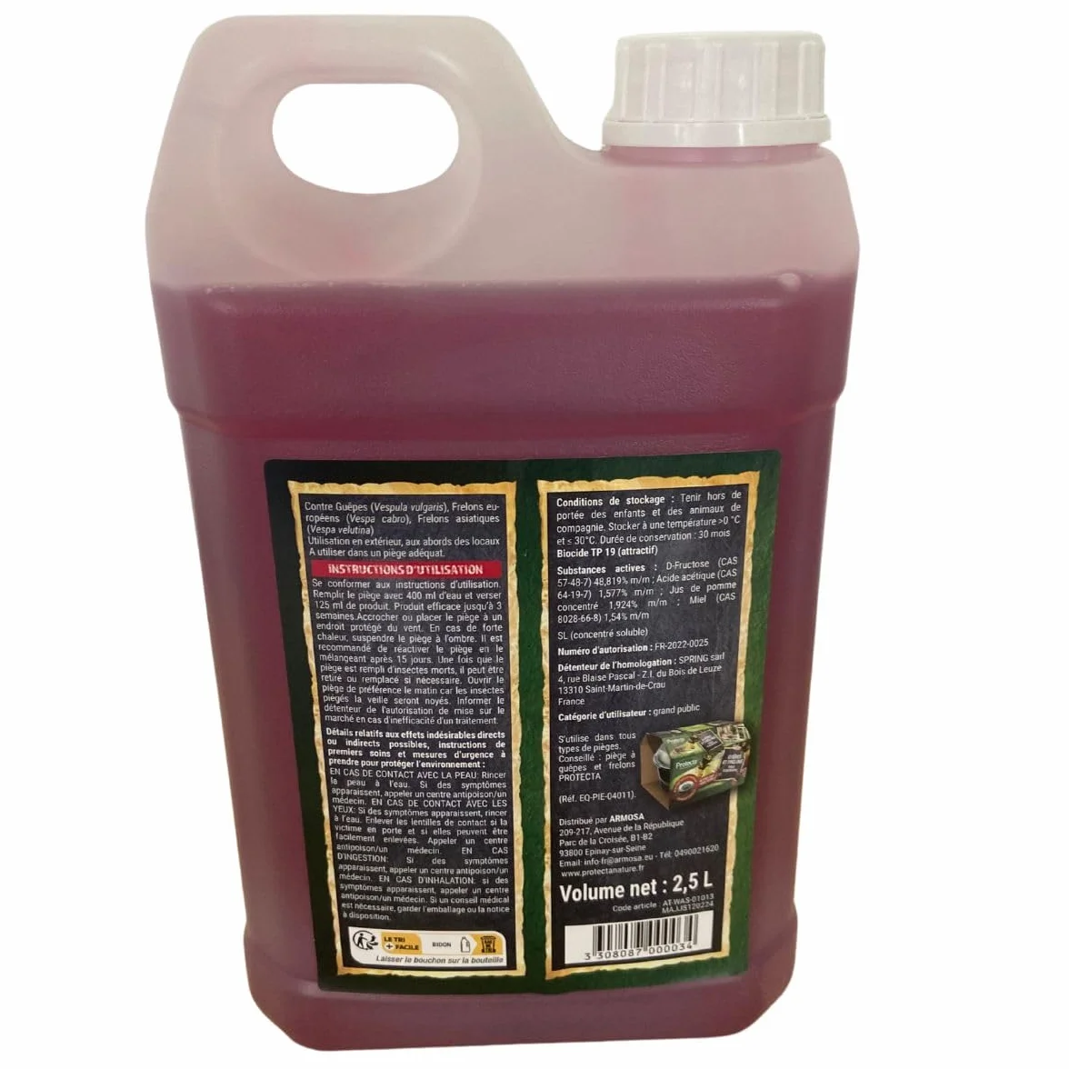 Liquide piège à guêpes 2,5 L