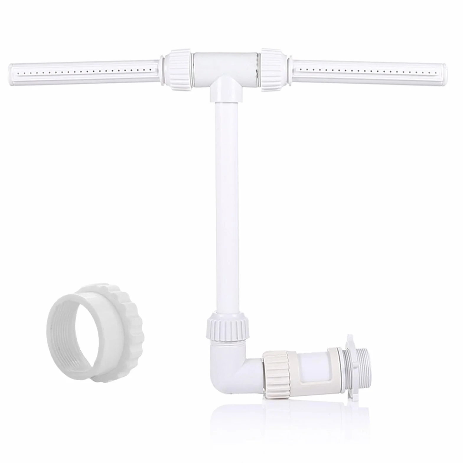 Fontaine de Piscine à Double Jet d'Arrosage Cascade Pulvérisateur avec Adaptateur