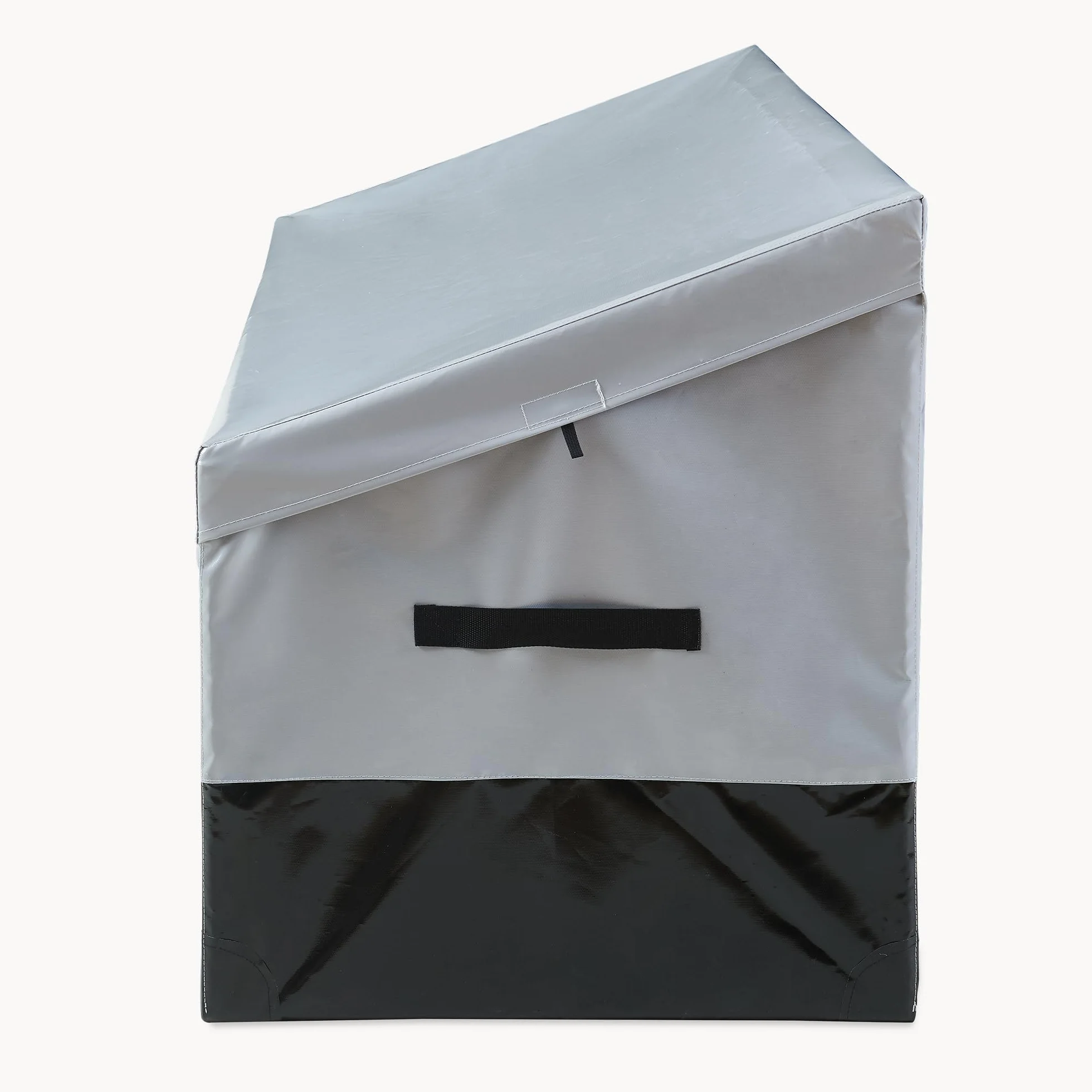 Coffre de Jardin Résistant 560 L Acier Polyester 155 x 64 cm Gris Noir