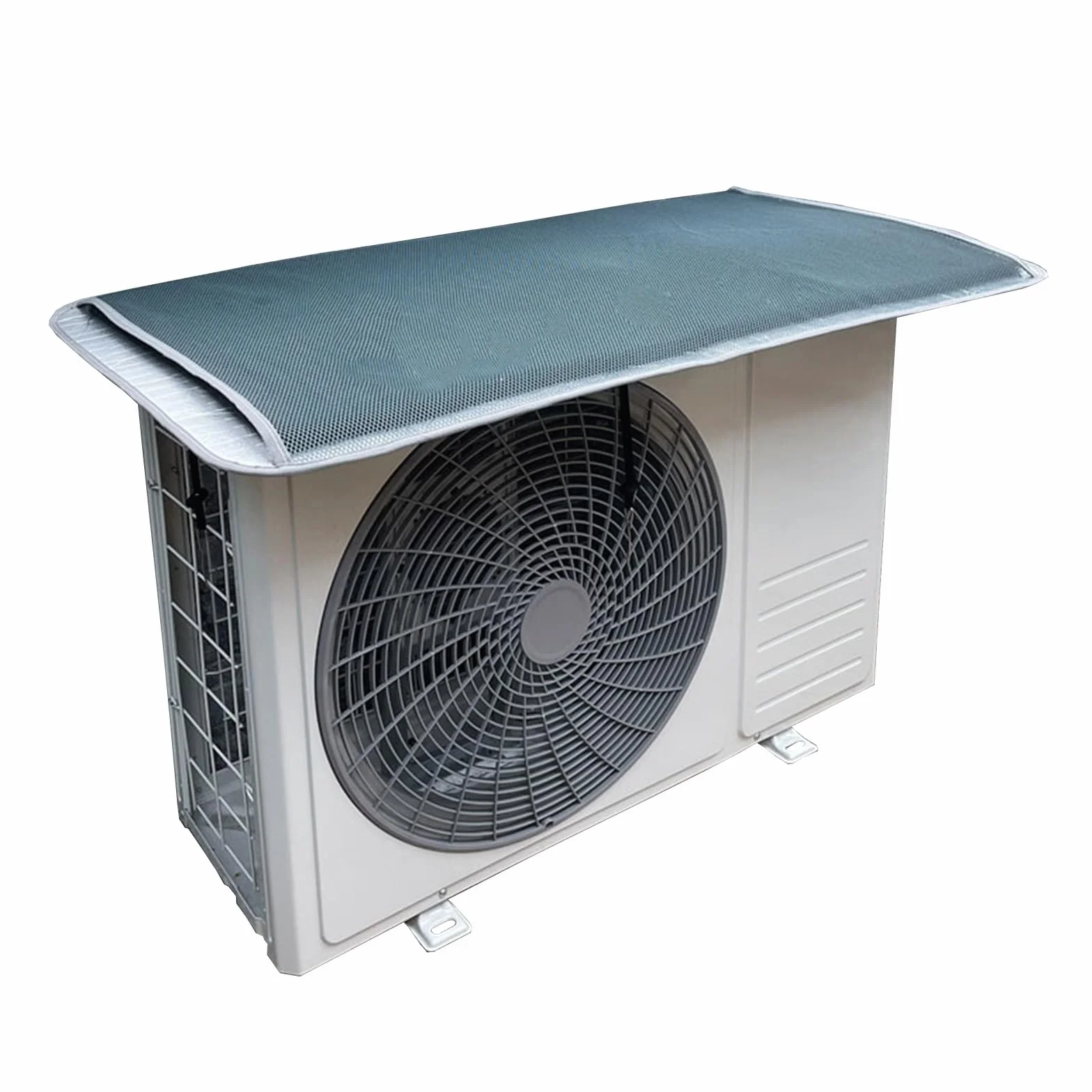 Housse Pompe à Chaleur Protection Climatiseur Extérieur Magnétique 85x40cm Gris