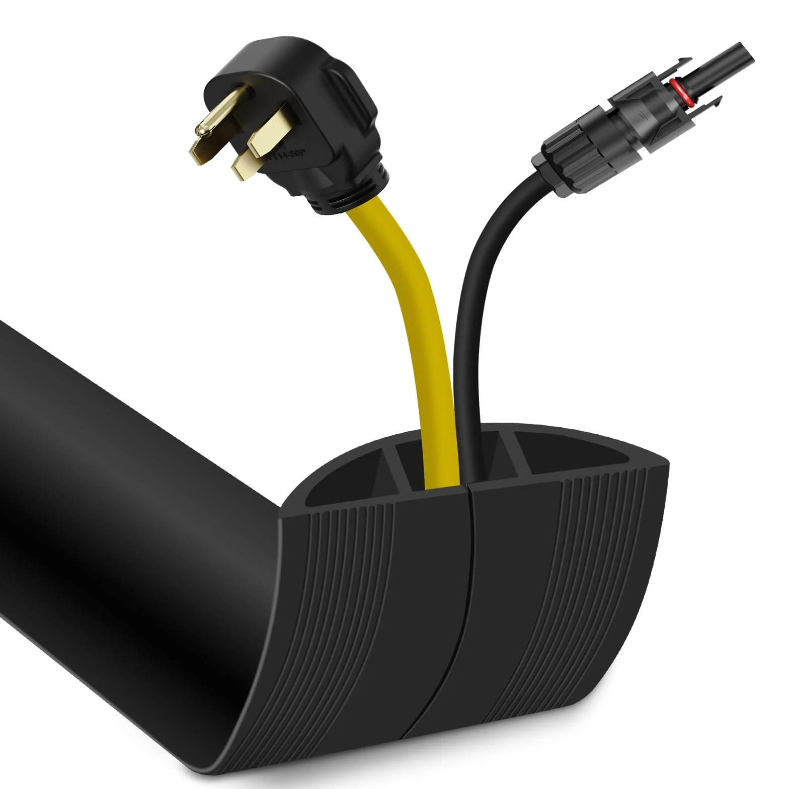 Passe Cable Sol Cache Cable Sol Auto-Adhésif 3M Cache Cable Sol Facile à Couper pour la Maison, Le Bureau, l'École, Les Concerts