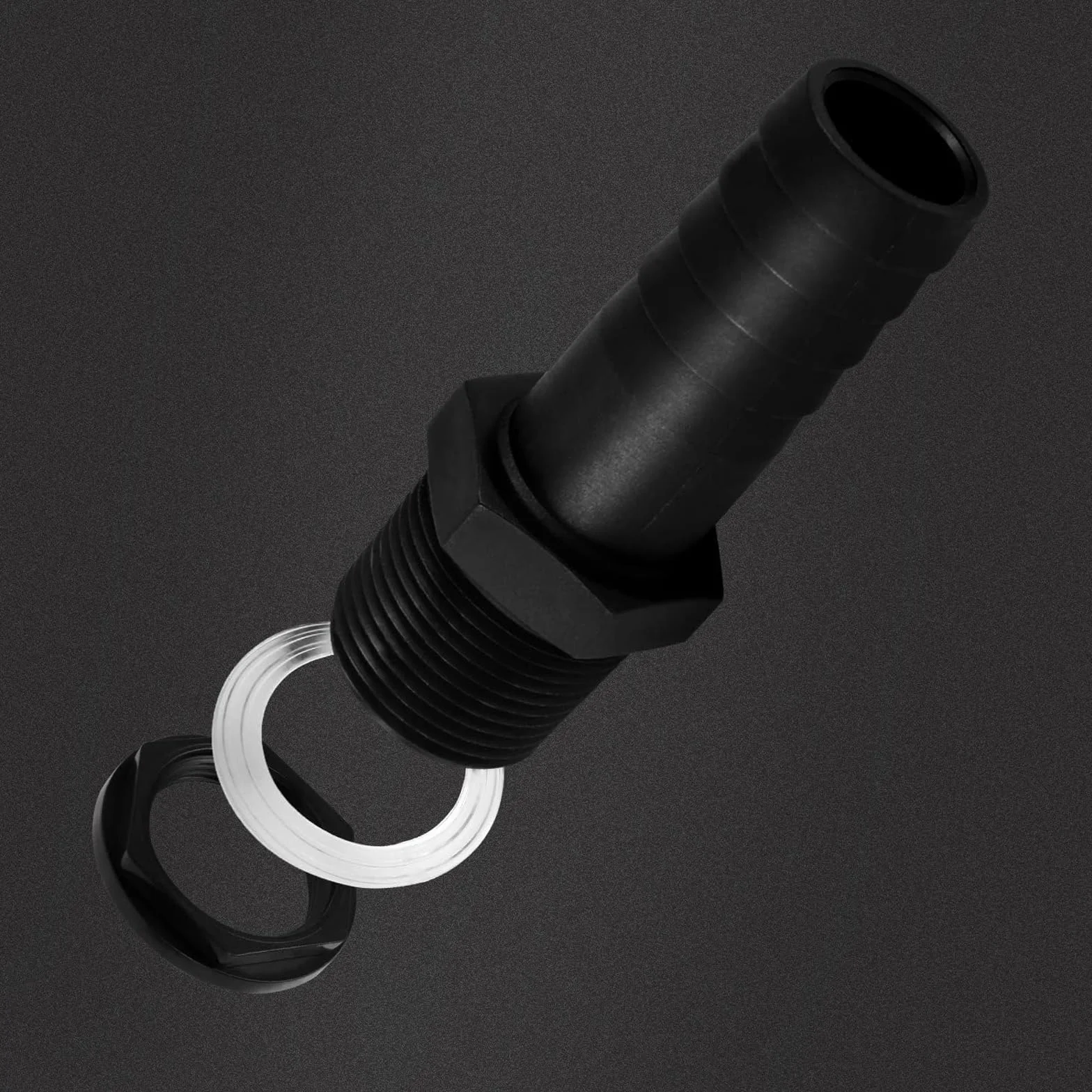 Trop Plein Cuve 1000L Raccord Récupérateur Eau Pluie Kit Jumelage Cuve avec Joints Tuyau Raccordement 2 Embouts Contre-écrous