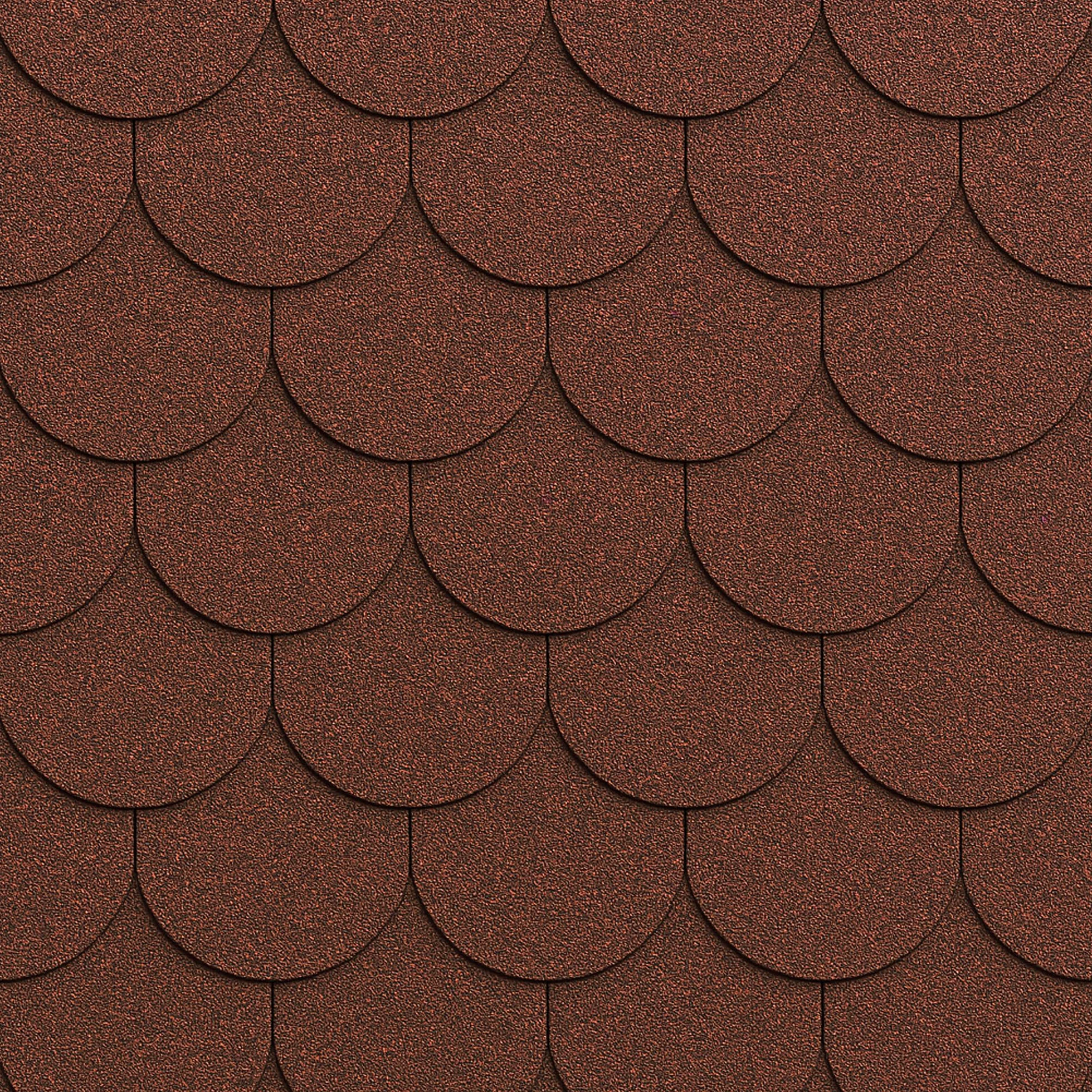Lot de bardeaux bitumineux Timbela Beaver B-RED - couleur rouge, revêtement de toiture en bitume pour abri de jardin