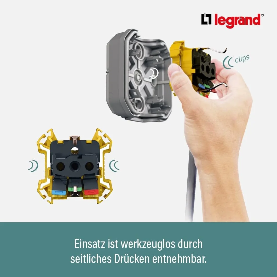 Legrand 069849L PL-COMP E/S PULS PERS 10A BL Baumarkt, gris
