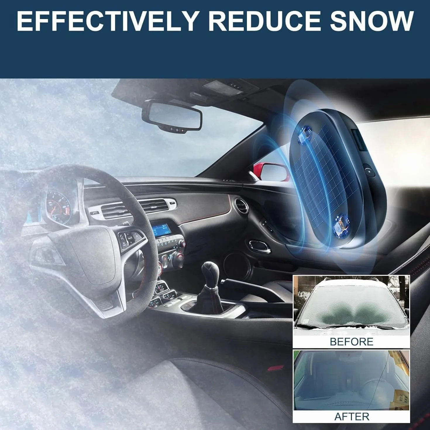 Dispositif de Déneigement Anti-Givre Électromagnétique pour Voiture, 3 Pièces