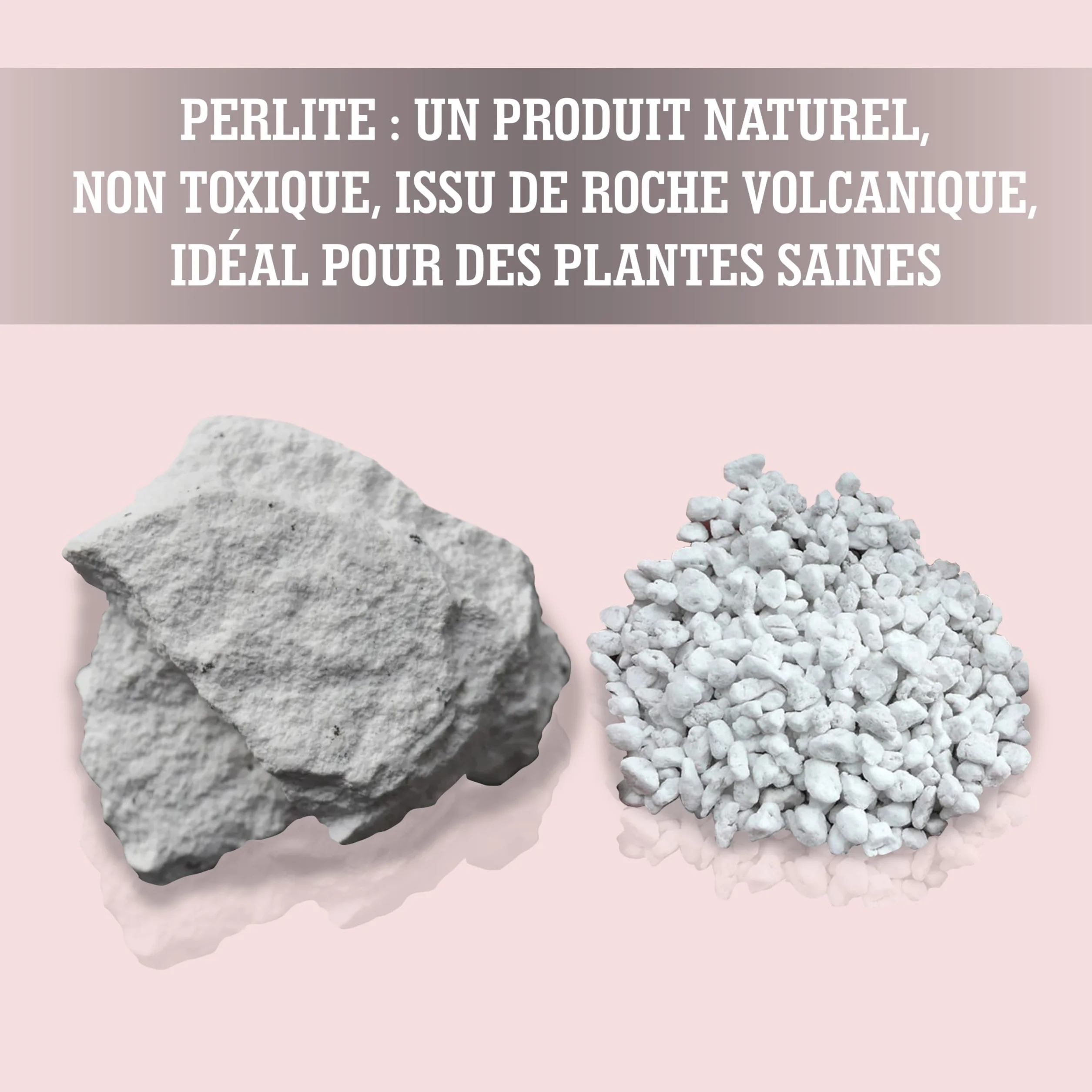 Perlite pour Plante 3 L - Drainage du terreau intérieur - Aération optimale - Jardin Balcon