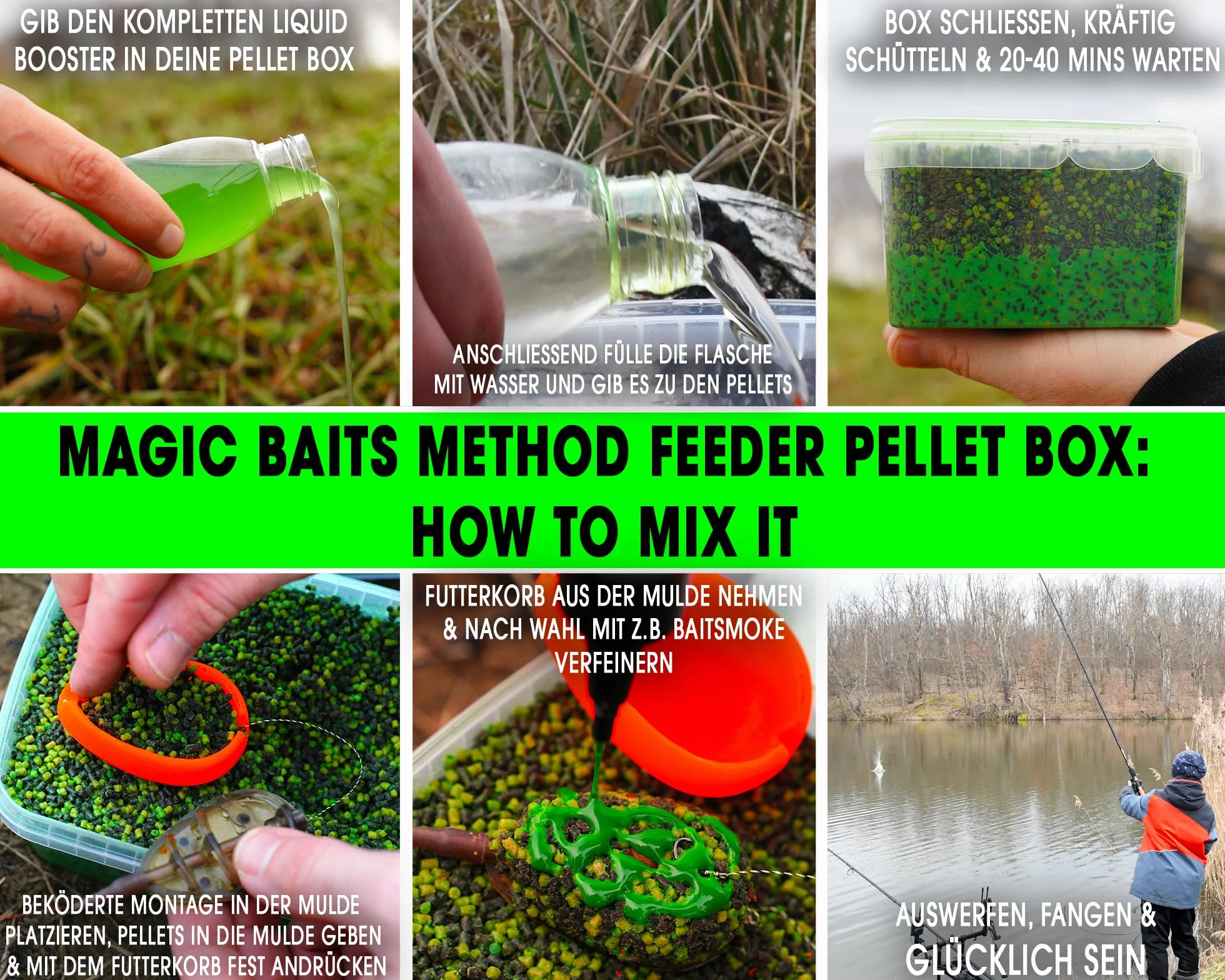 Angel-Berger Magic Baits Méthode Feeder Pellet Box Set