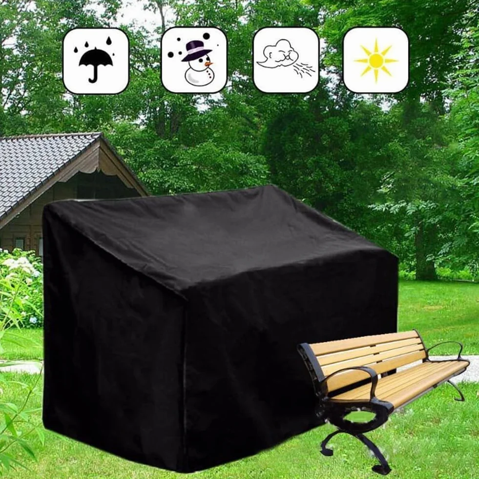 Housse de canapé jardin imperméable 190x66x89 cm pour banc 2-4 places