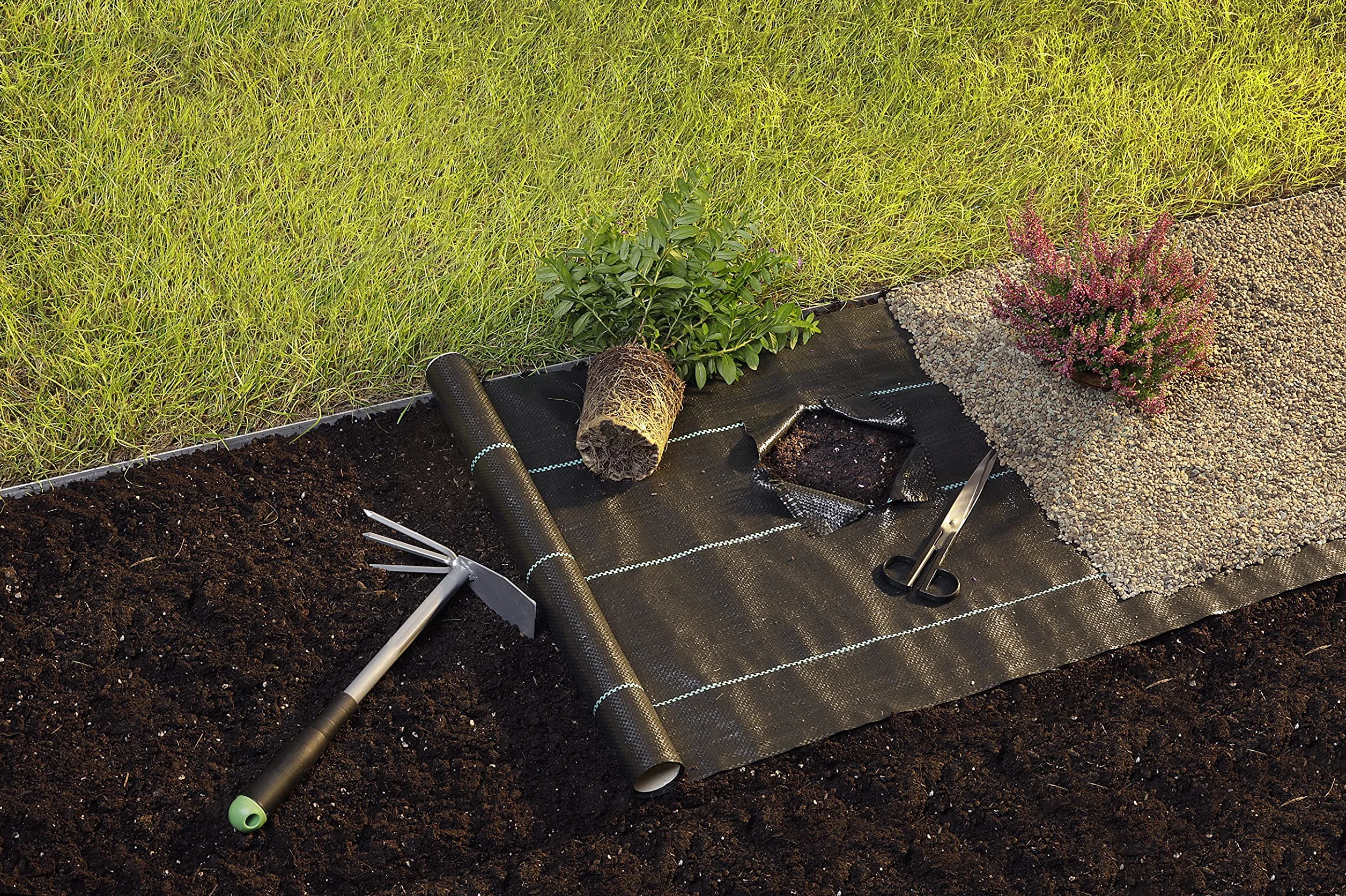 GardenMate Toile Anti-Mauvaises Herbes 2x15m 30m2 résistante UV